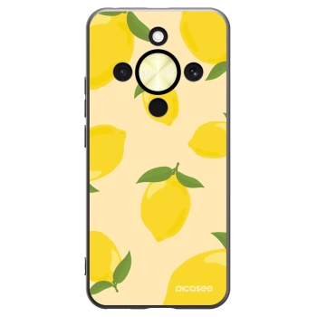Picasee Μαύρη θήκη σιλικόνης για Honor Magic8 Lite 5G - Limoncella