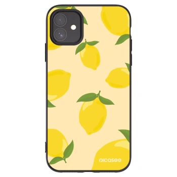 Picasee Μαύρη θήκη σιλικόνης για Apple iPhone 11 - Limoncella