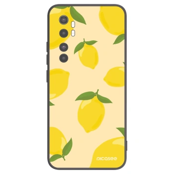 Picasee Μαύρη θήκη σιλικόνης για Xiaomi Mi Note 10 Lite - Limoncella