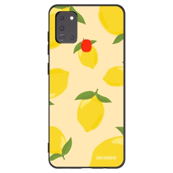 Picasee Μαύρη θήκη σιλικόνης για Samsung Galaxy A21s - Limoncella