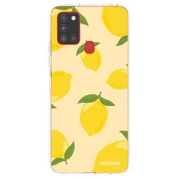 Picasee διαφανής θήκη σιλικόνης Samsung Galaxy A21s - Limoncella