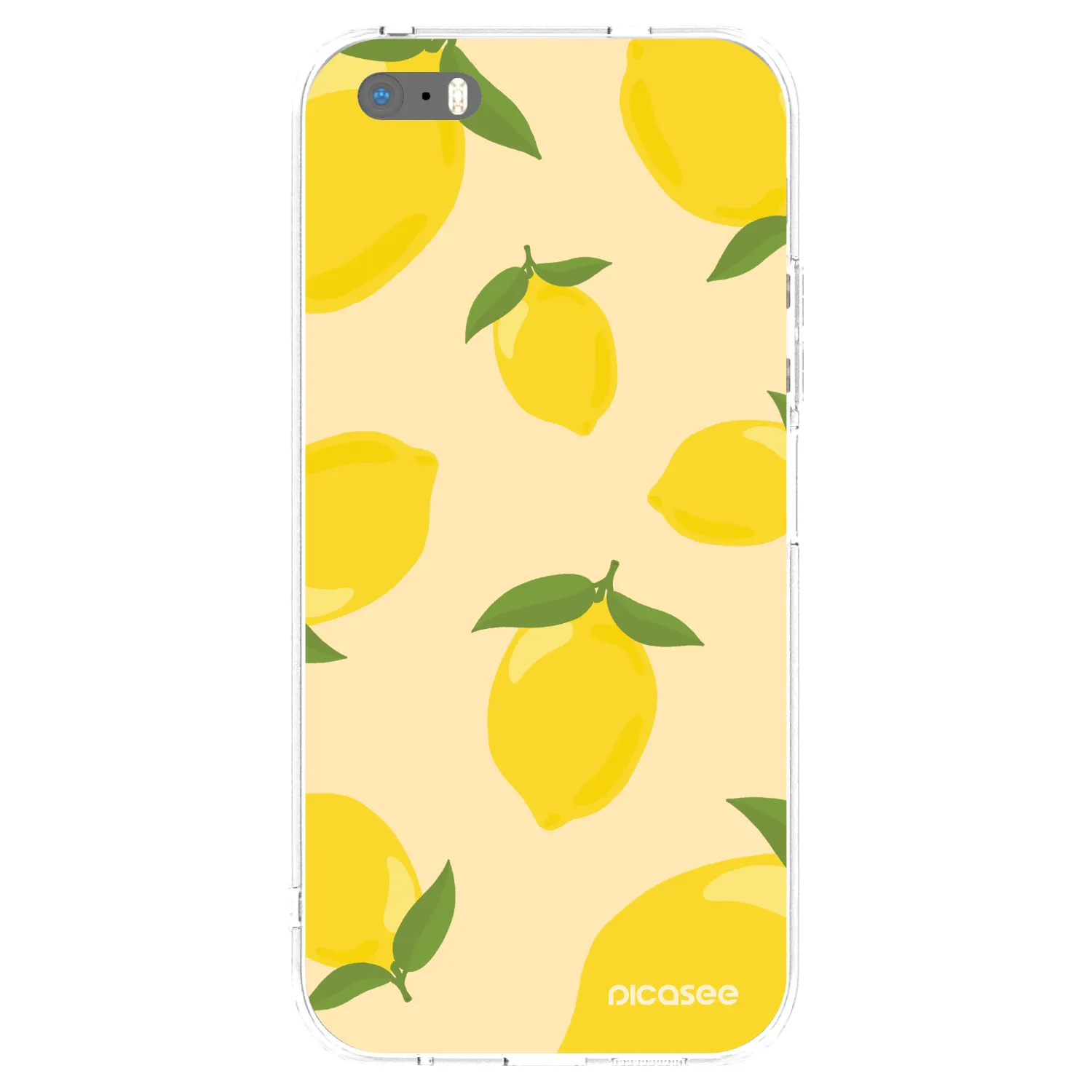 Picasee διαφανής θήκη σιλικόνης Apple iPhone 5/5S/SE - Limoncella