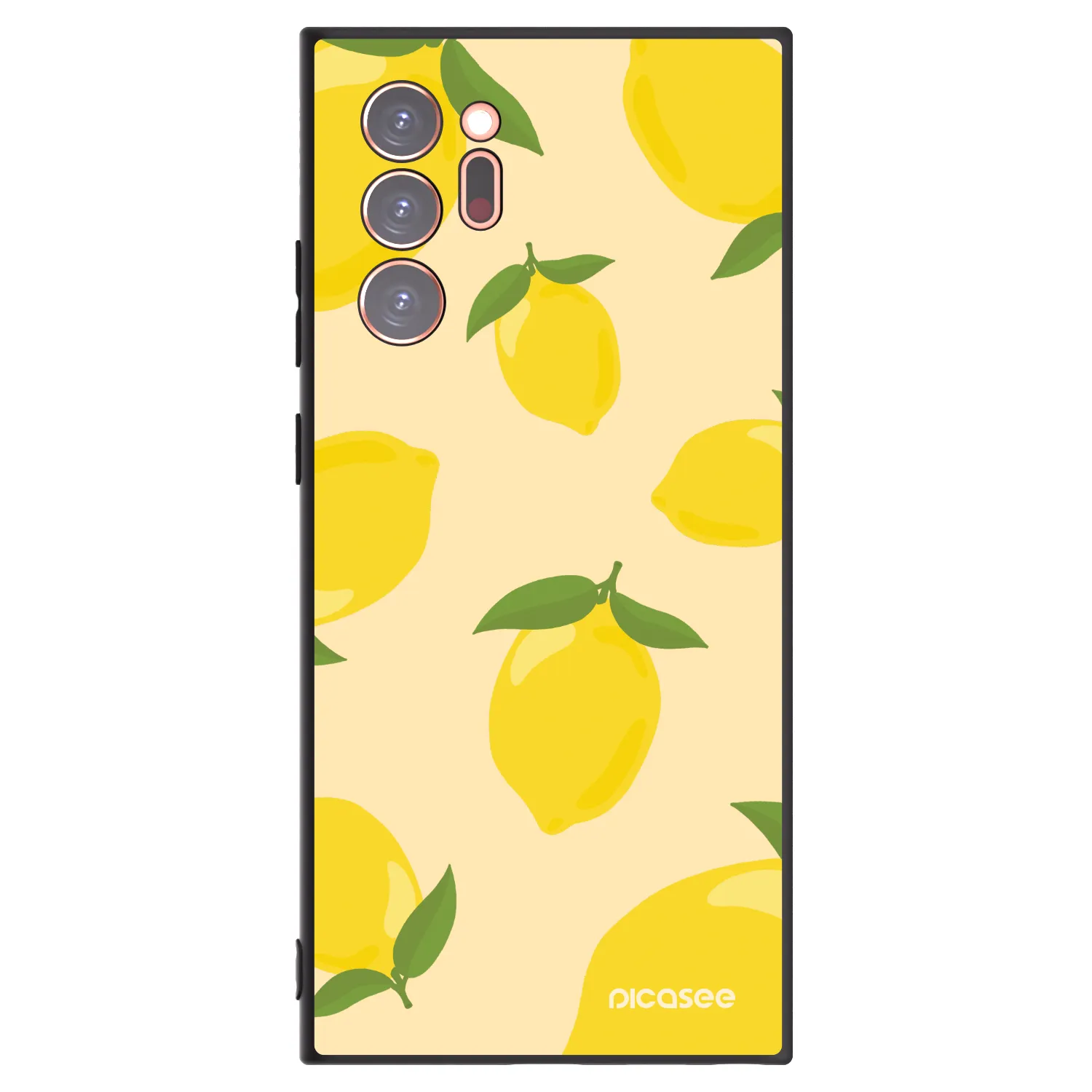 Picasee Μαύρη θήκη σιλικόνης για Samsung Galaxy Note 20 Ultra - Limoncella