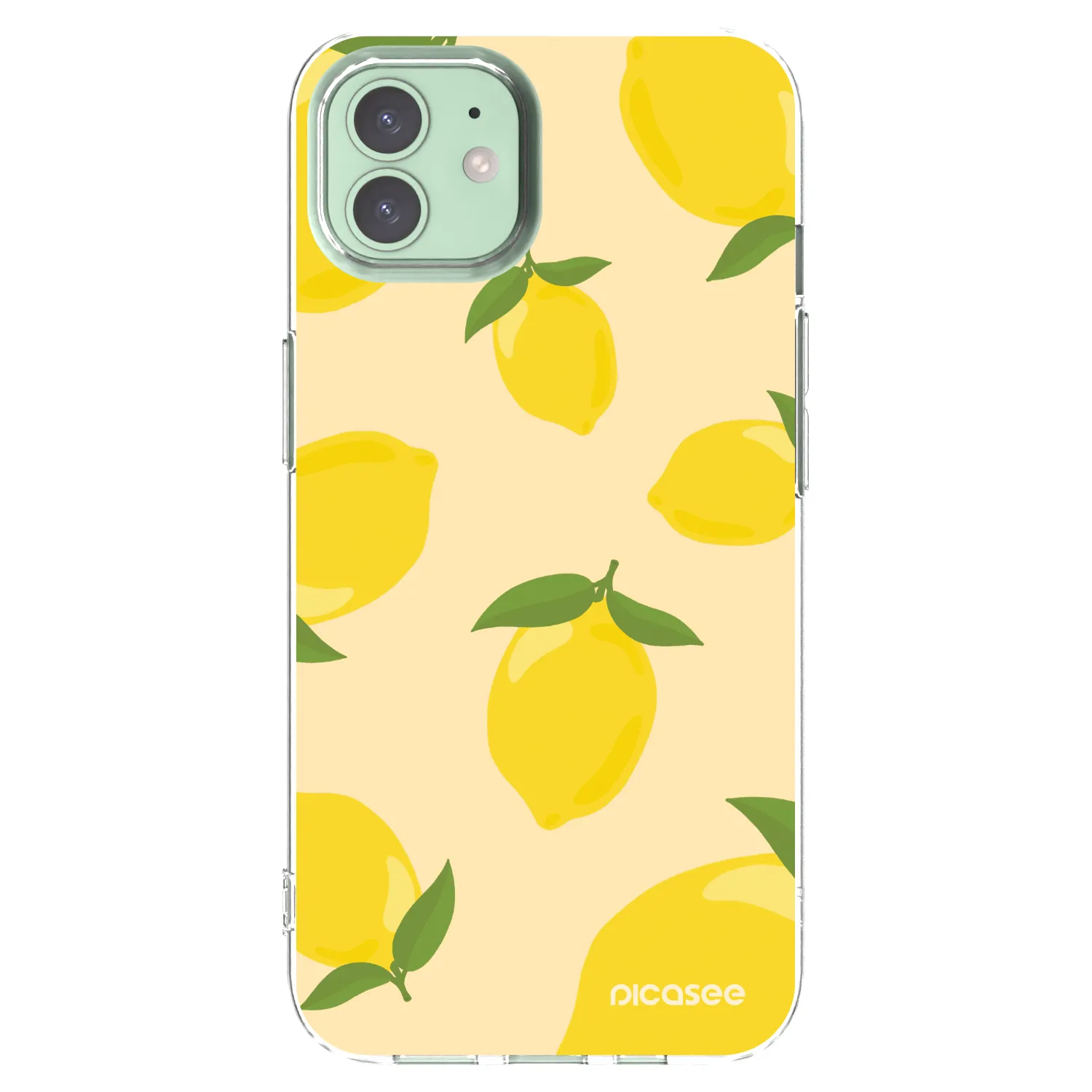 Picasee διαφανής θήκη σιλικόνης Apple iPhone 12 Pro - Limoncella