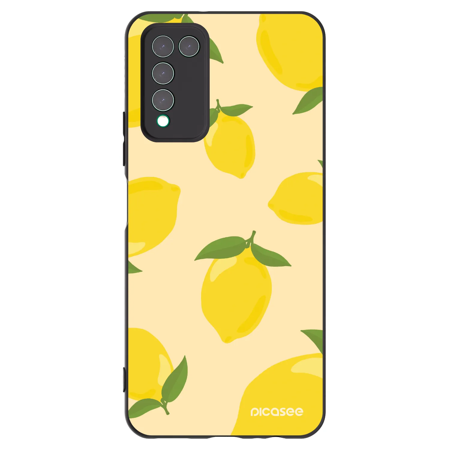 Picasee Μαύρη θήκη σιλικόνης για Honor 10X Lite - Limoncella