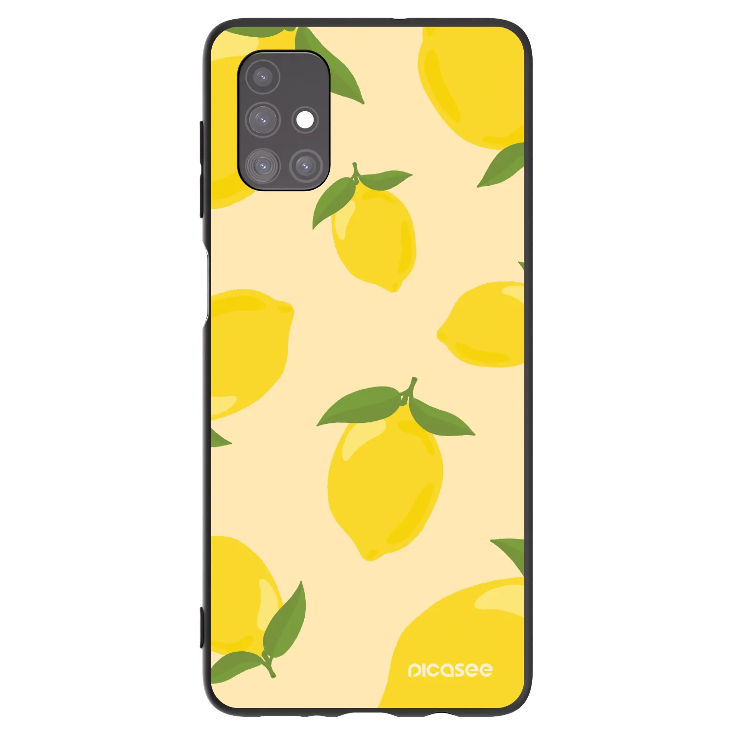 Picasee Μαύρη θήκη σιλικόνης για Samsung Galaxy M51 M515F - Limoncella