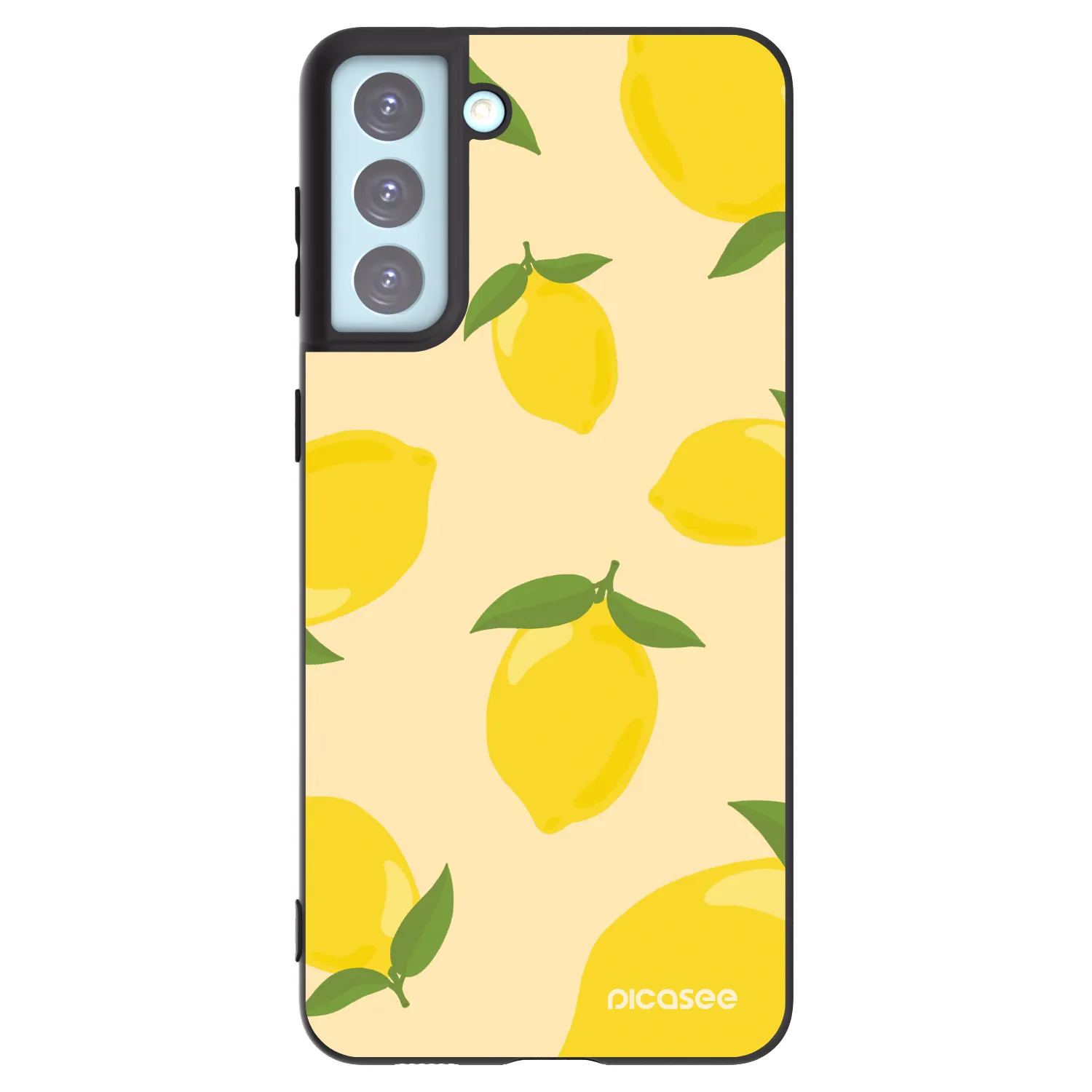 Picasee Μαύρη θήκη σιλικόνης για Samsung Galaxy S21+ 5G G996F - Limoncella