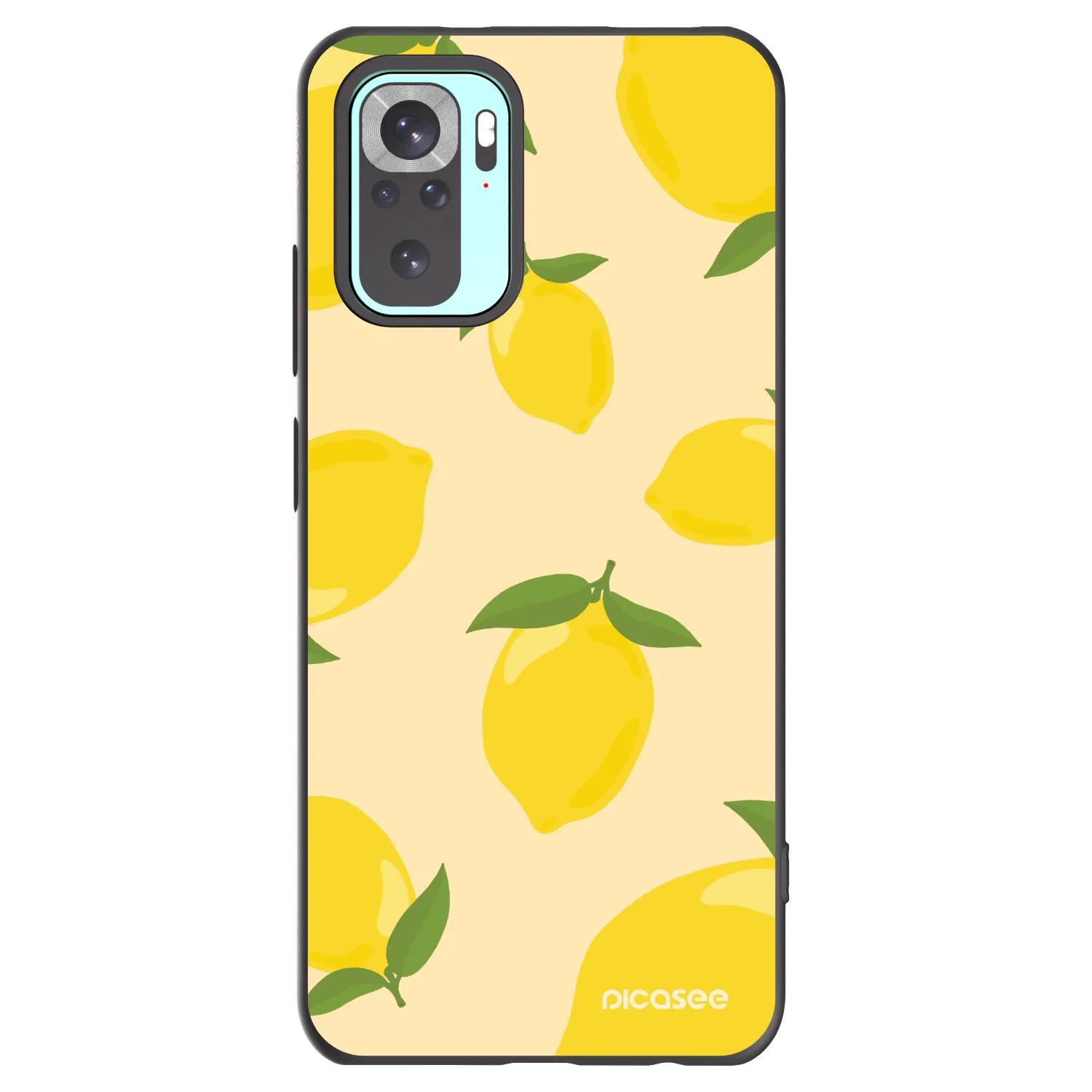 Picasee Μαύρη θήκη σιλικόνης για Xiaomi Redmi Note 10 Pro - Limoncella