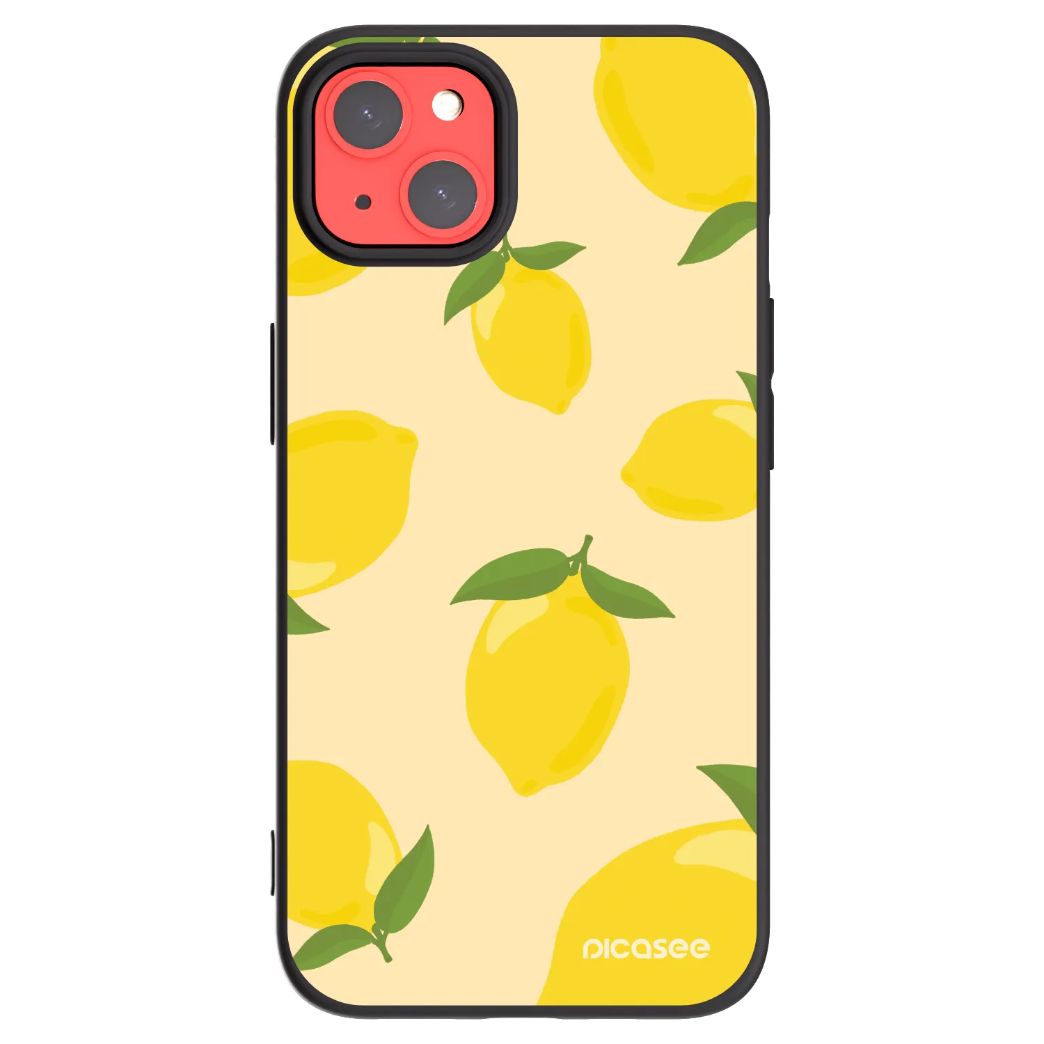 Picasee Μαύρη θήκη σιλικόνης για Apple iPhone 13 - Limoncella