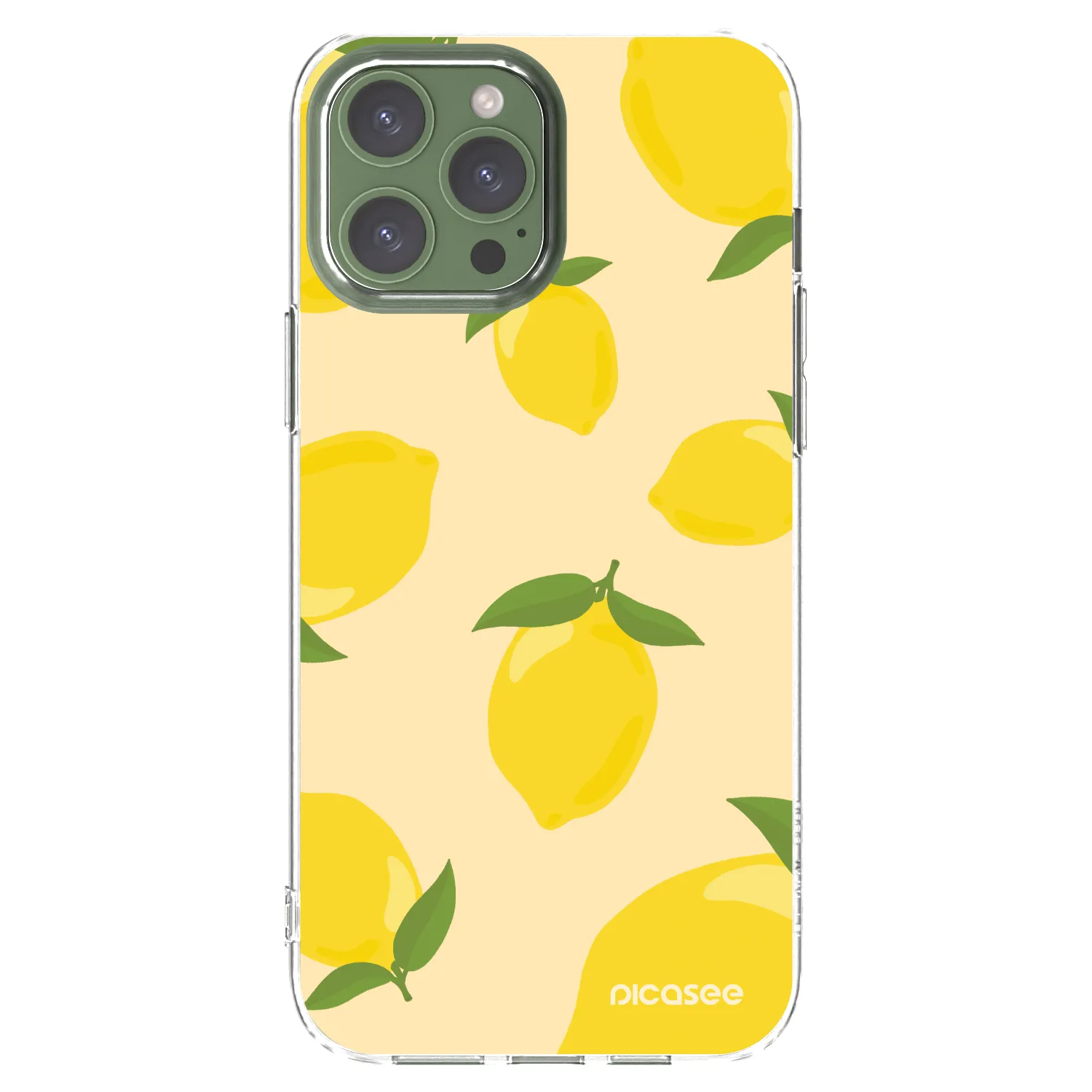 Picasee διαφανής θήκη σιλικόνης Apple iPhone 13 Pro Max - Limoncella