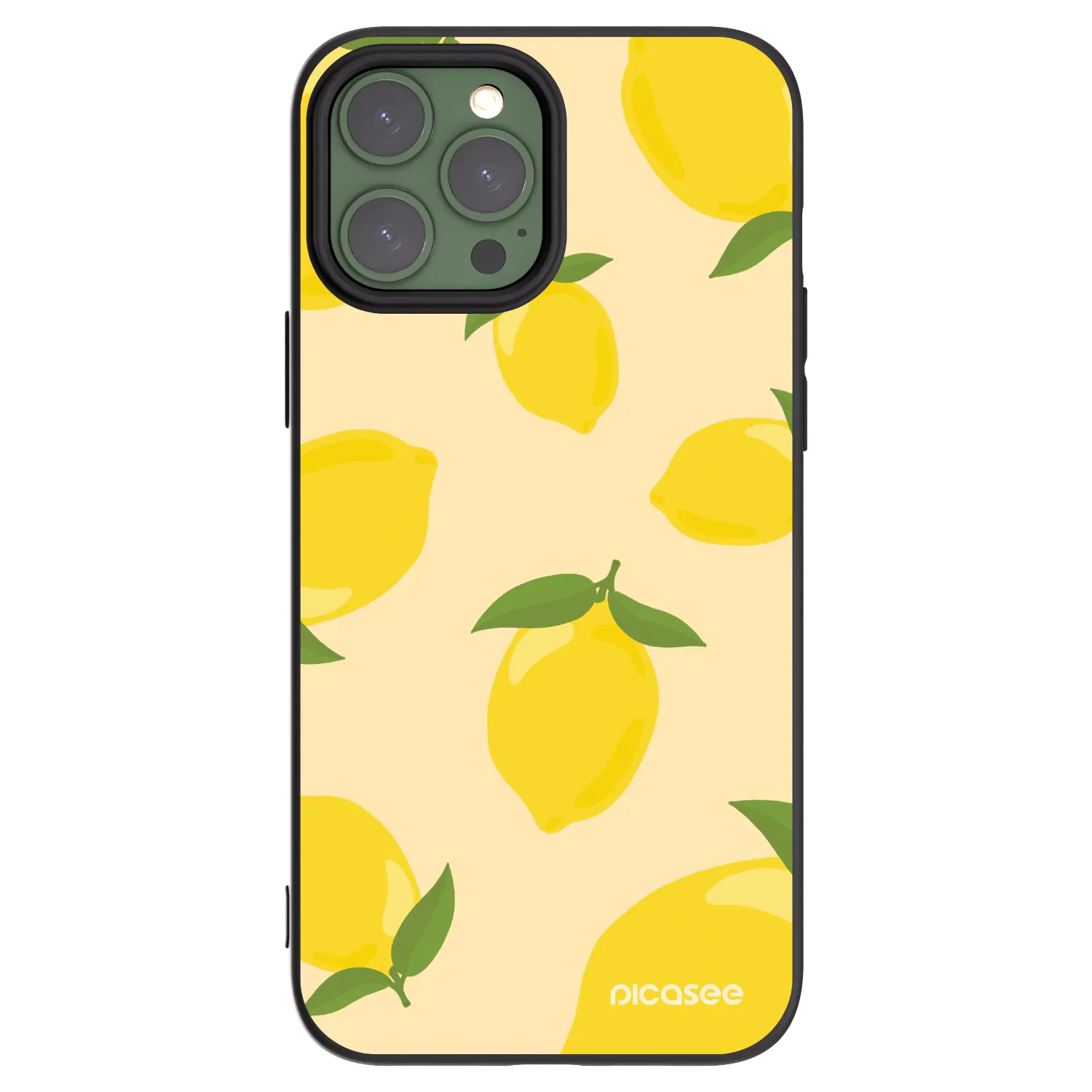 Picasee Μαύρη θήκη σιλικόνης για Apple iPhone 13 Pro Max - Limoncella