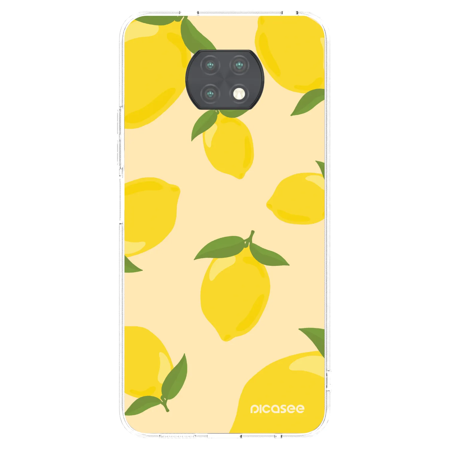 Picasee διαφανής θήκη σιλικόνης Xiaomi Redmi Note 9T - Limoncella