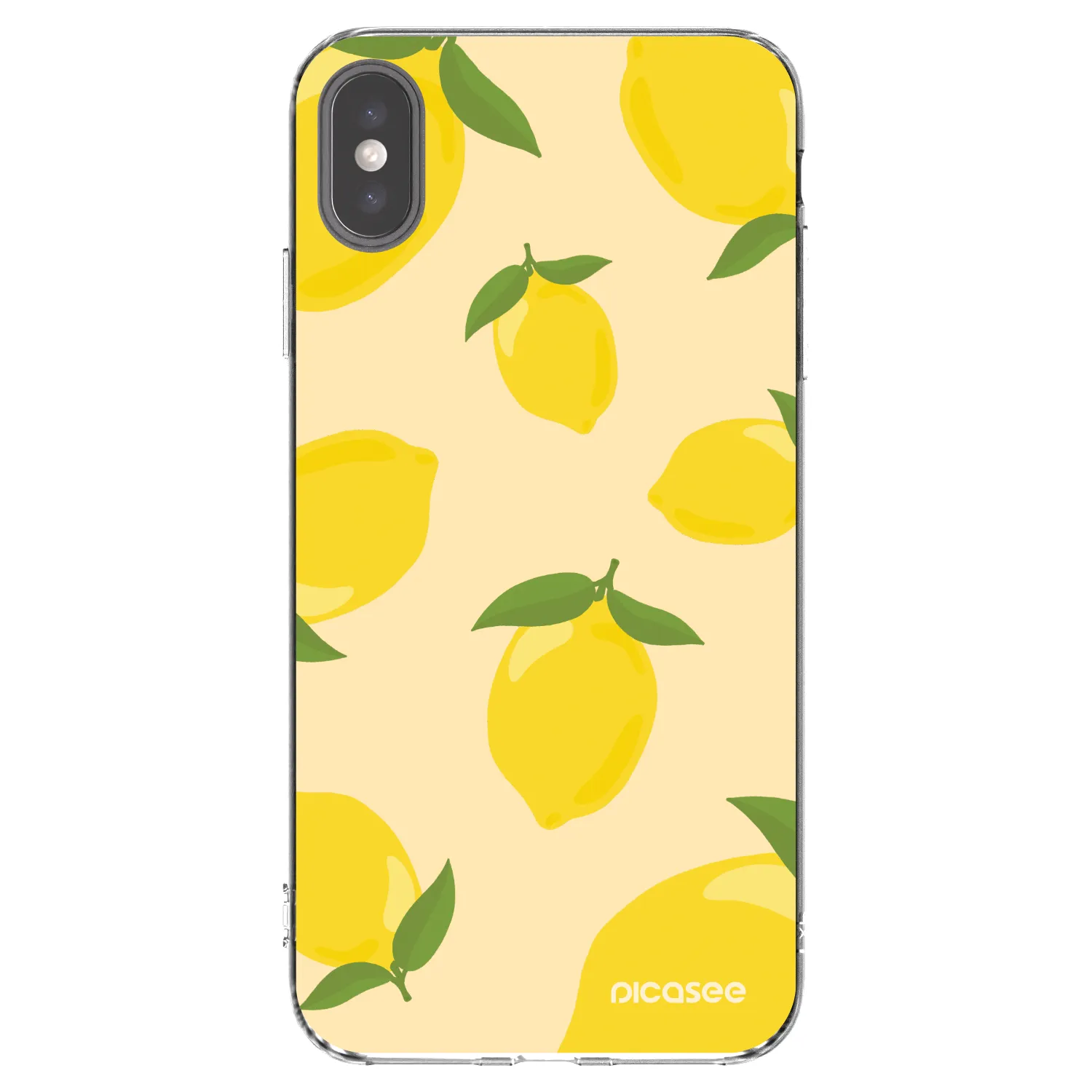 Picasee διαφανής θήκη σιλικόνης Apple iPhone XS Max - Limoncella