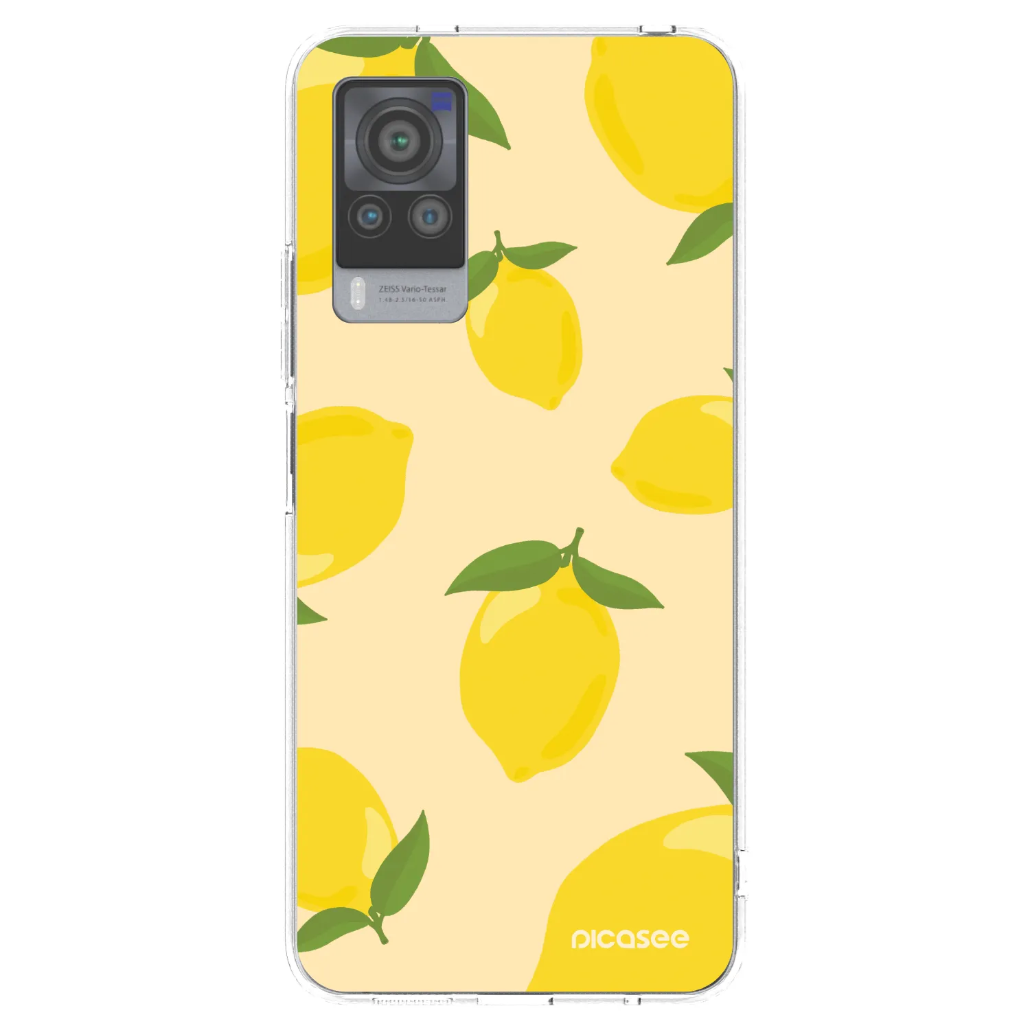 Picasee διαφανής θήκη σιλικόνης Vivo X60 Pro 5G - Limoncella