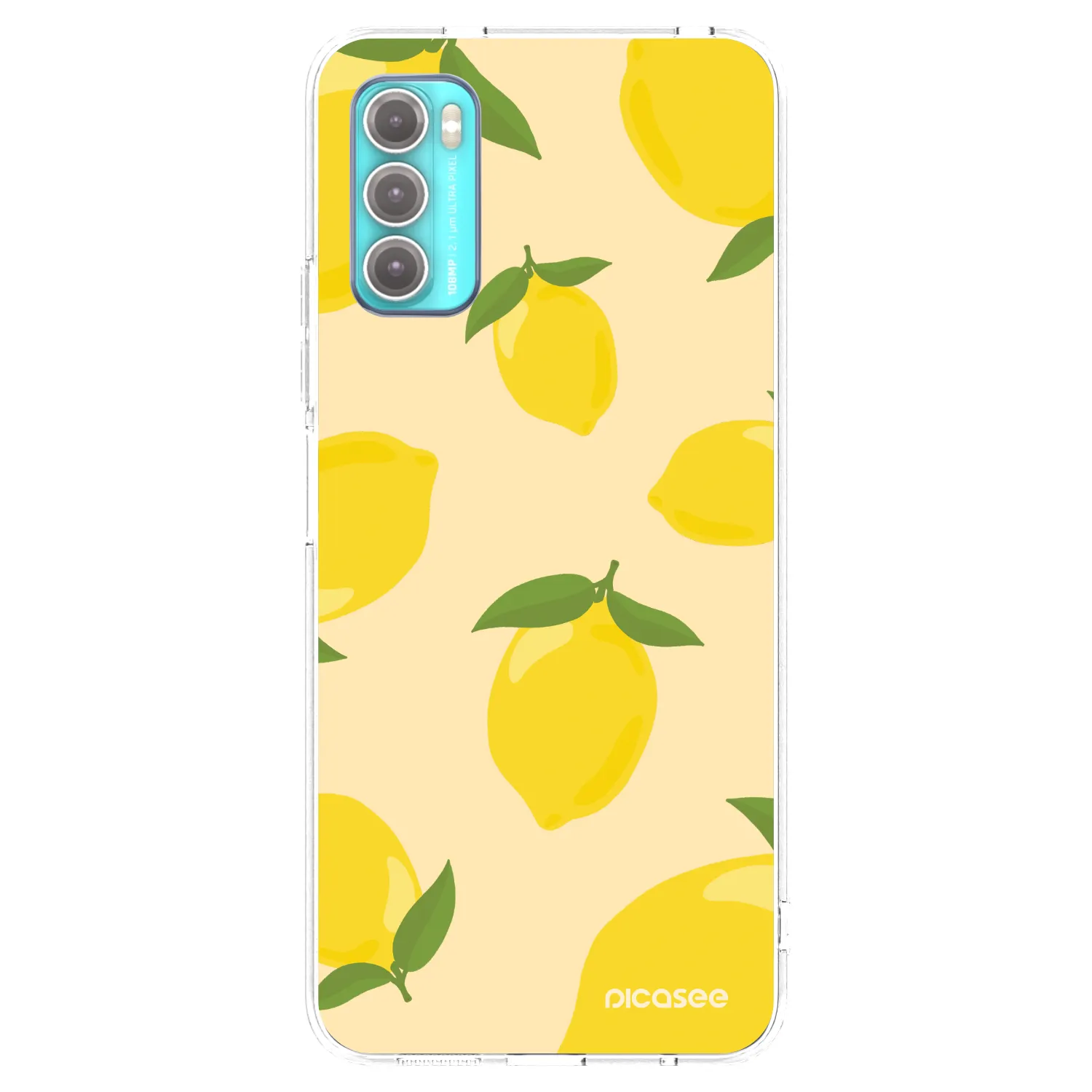 Picasee διαφανής θήκη σιλικόνης Motorola Moto G60 - Limoncella
