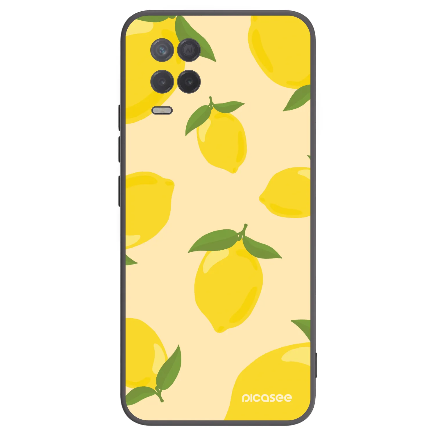 Picasee Μαύρη θήκη σιλικόνης για Realme 8 5G - Limoncella