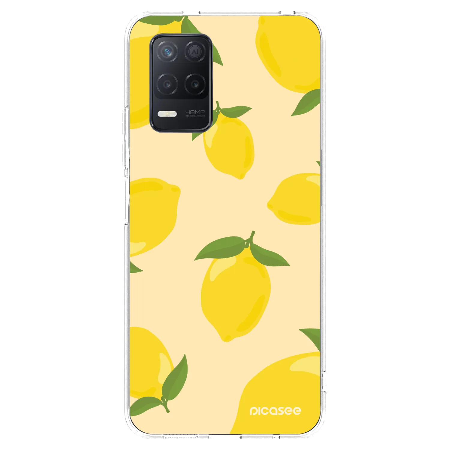 Picasee διαφανής θήκη σιλικόνης Realme 8 5G - Limoncella