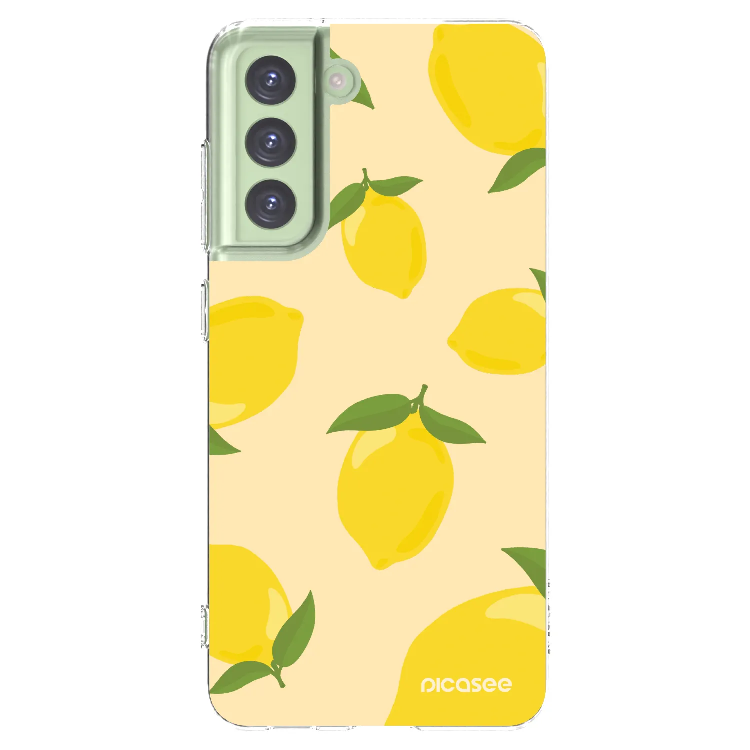 Picasee διαφανής θήκη σιλικόνης Samsung Galaxy S21 FE 5G - Limoncella