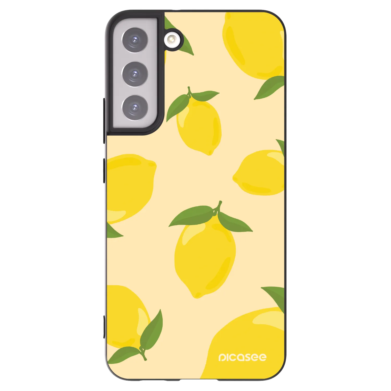 Picasee Μαύρη θήκη σιλικόνης για Samsung Galaxy S22+ 5G - Limoncella