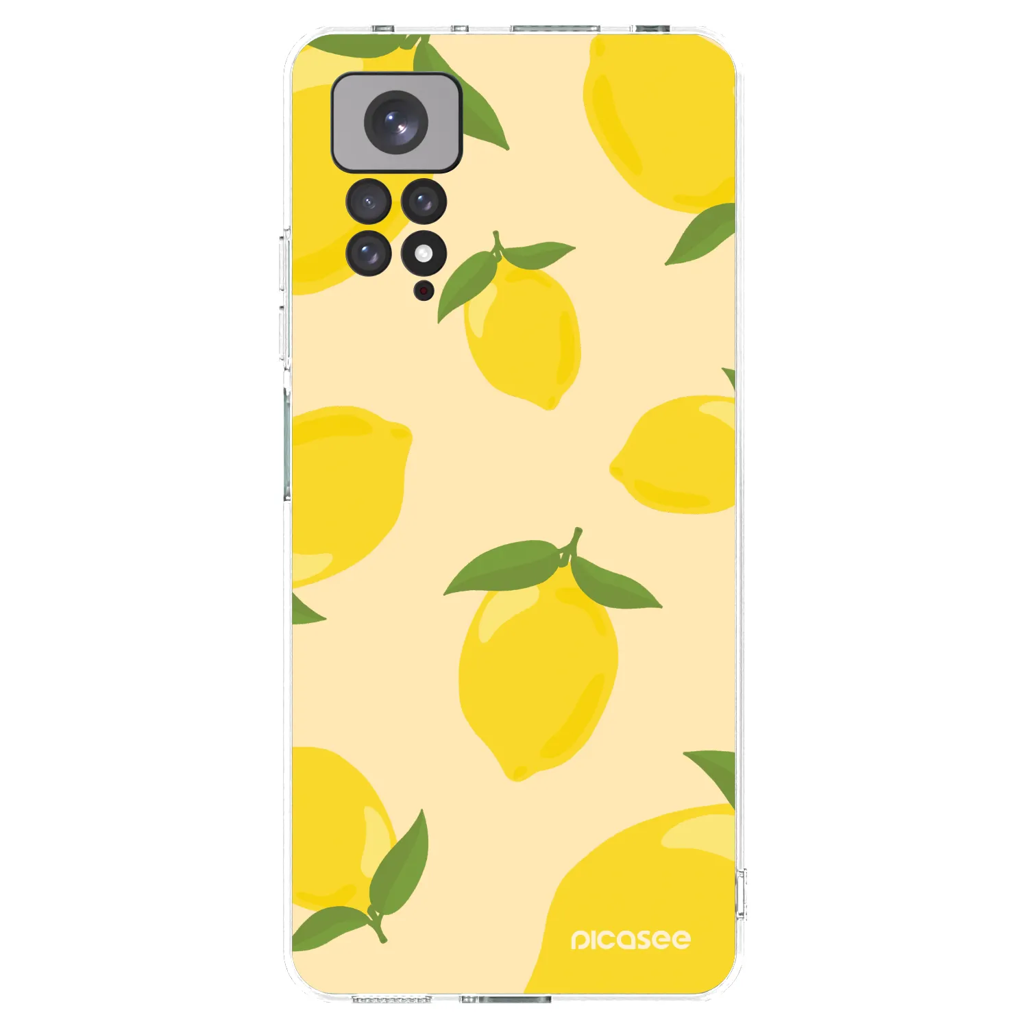 Picasee διαφανής θήκη σιλικόνης Xiaomi Redmi Note 11S 4G - Limoncella