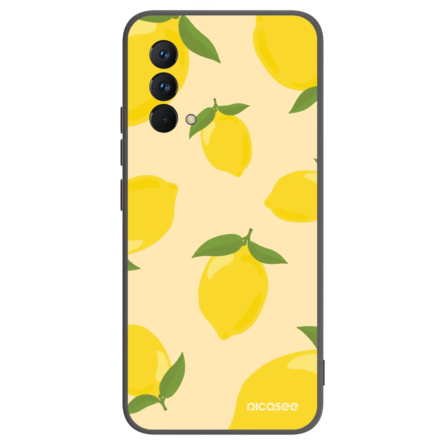 Picasee Μαύρη θήκη σιλικόνης για Realme GT Master Edition 5G - Limoncella