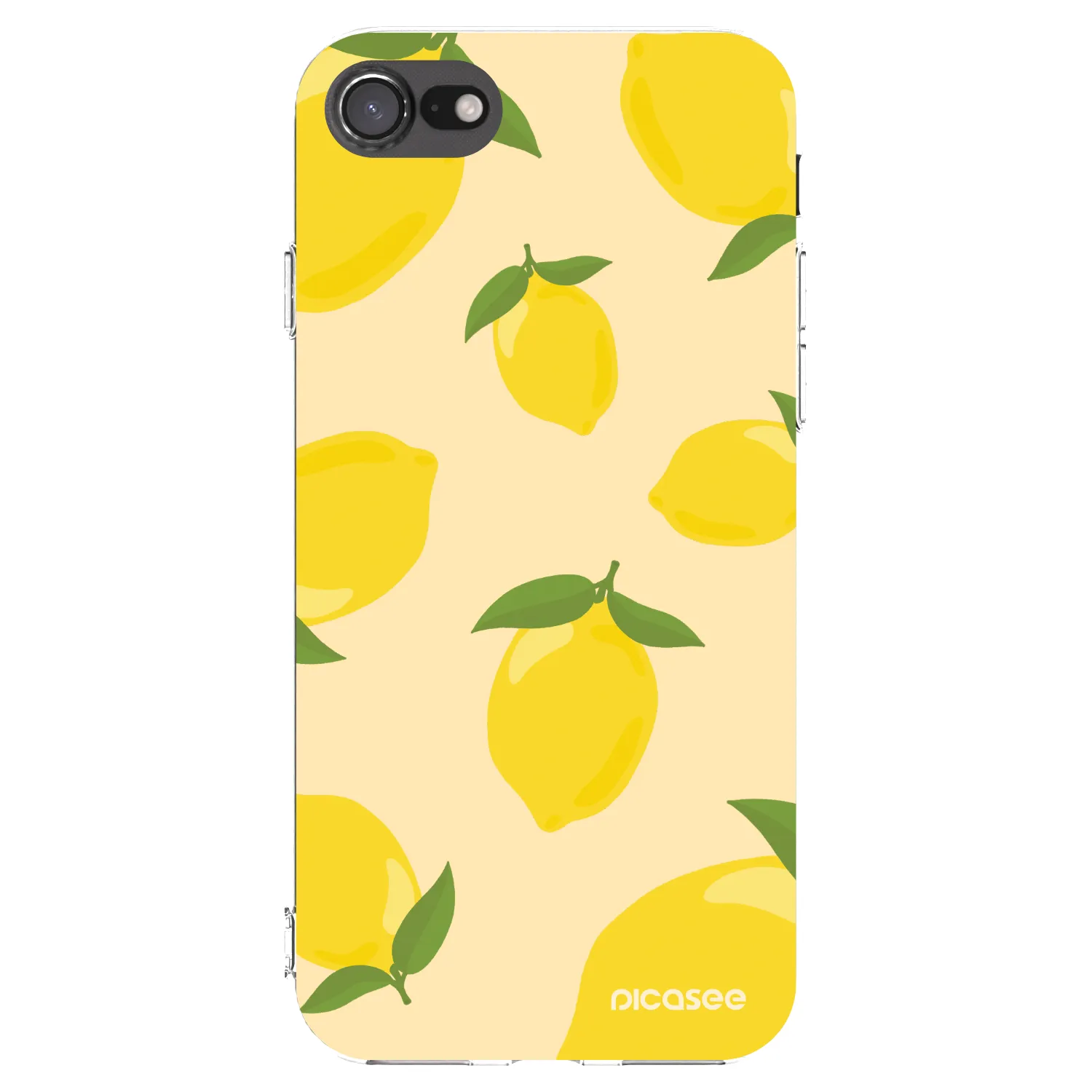 Picasee διαφανής θήκη σιλικόνης Apple iPhone SE 2022 - Limoncella