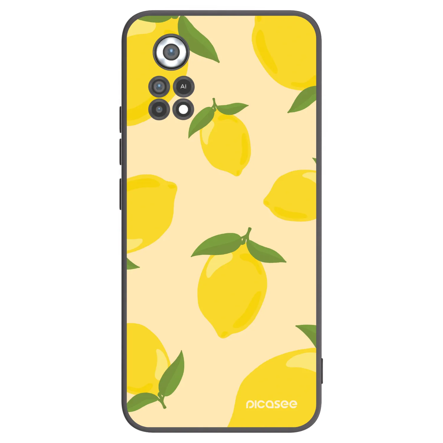 Picasee Μαύρη θήκη σιλικόνης για Xiaomi Poco X4 Pro 5G - Limoncella