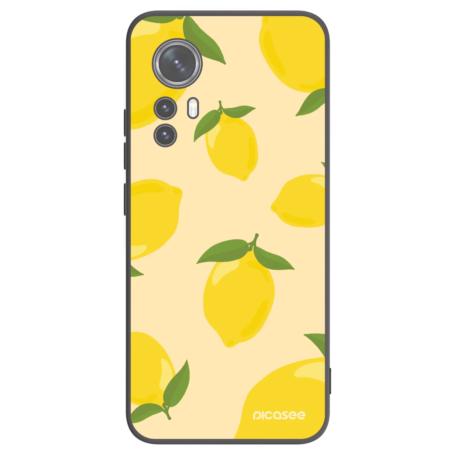 Picasee Μαύρη θήκη σιλικόνης για Xiaomi 12 - Limoncella