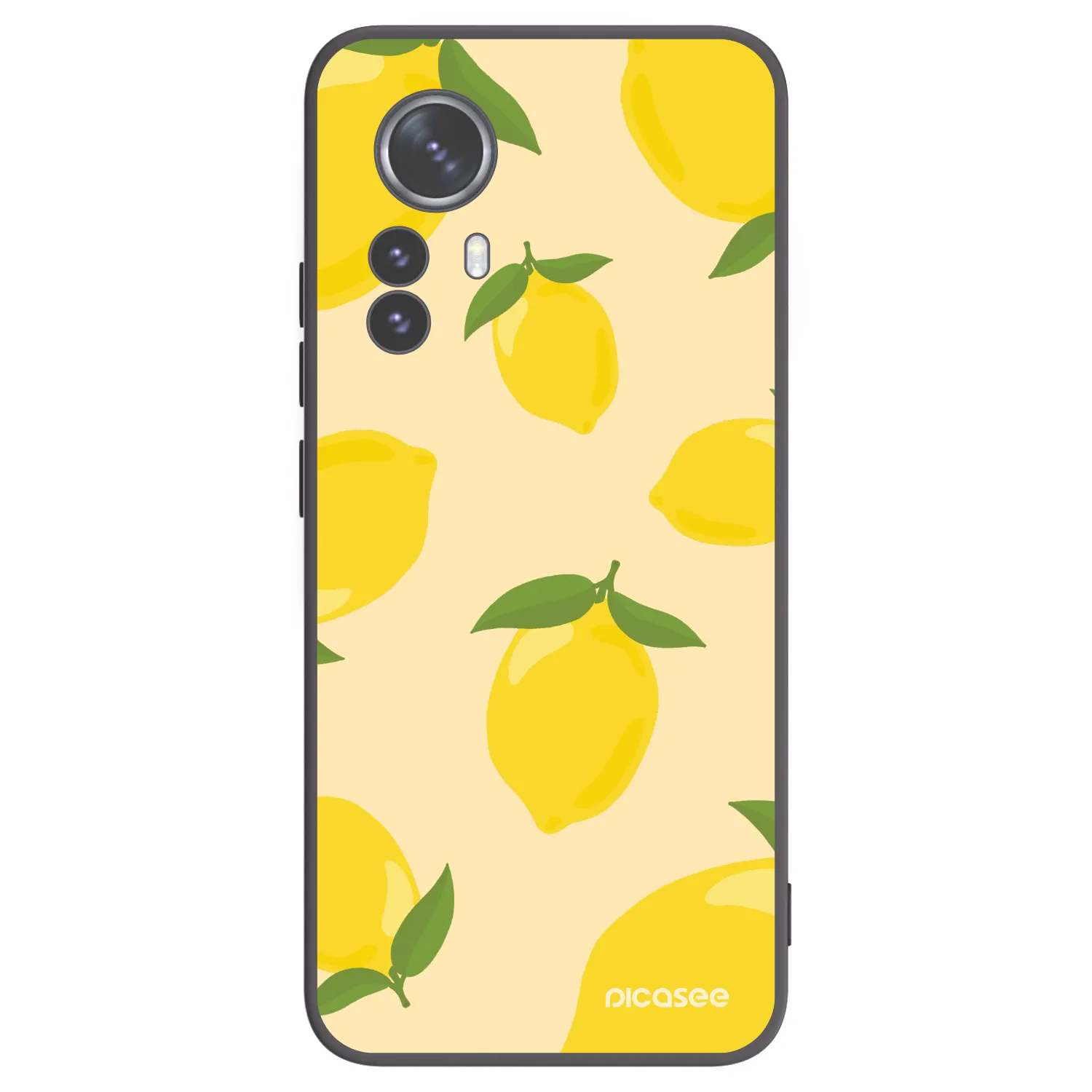 Picasee Μαύρη θήκη σιλικόνης για Xiaomi 12 Pro - Limoncella