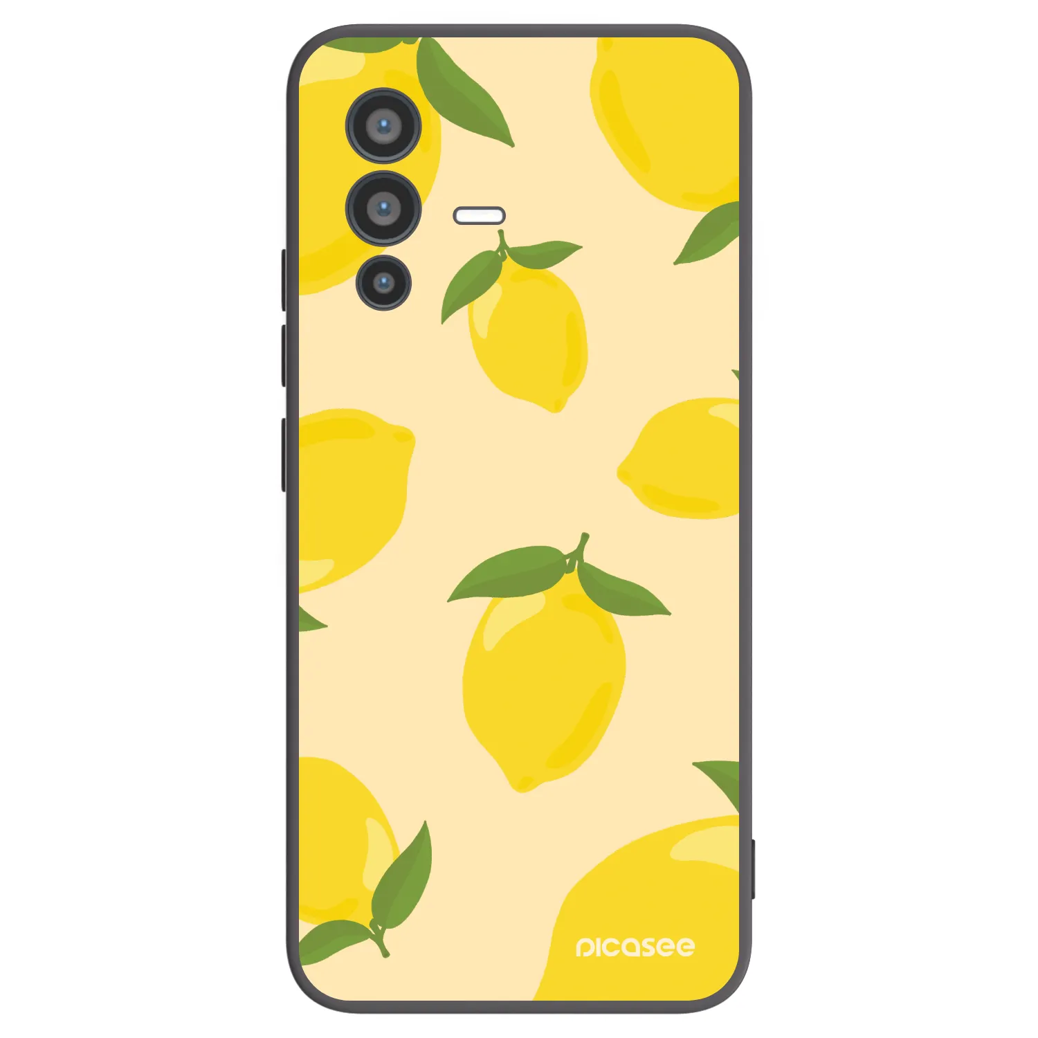 Picasee Μαύρη θήκη σιλικόνης για Vivo V23 5G - Limoncella