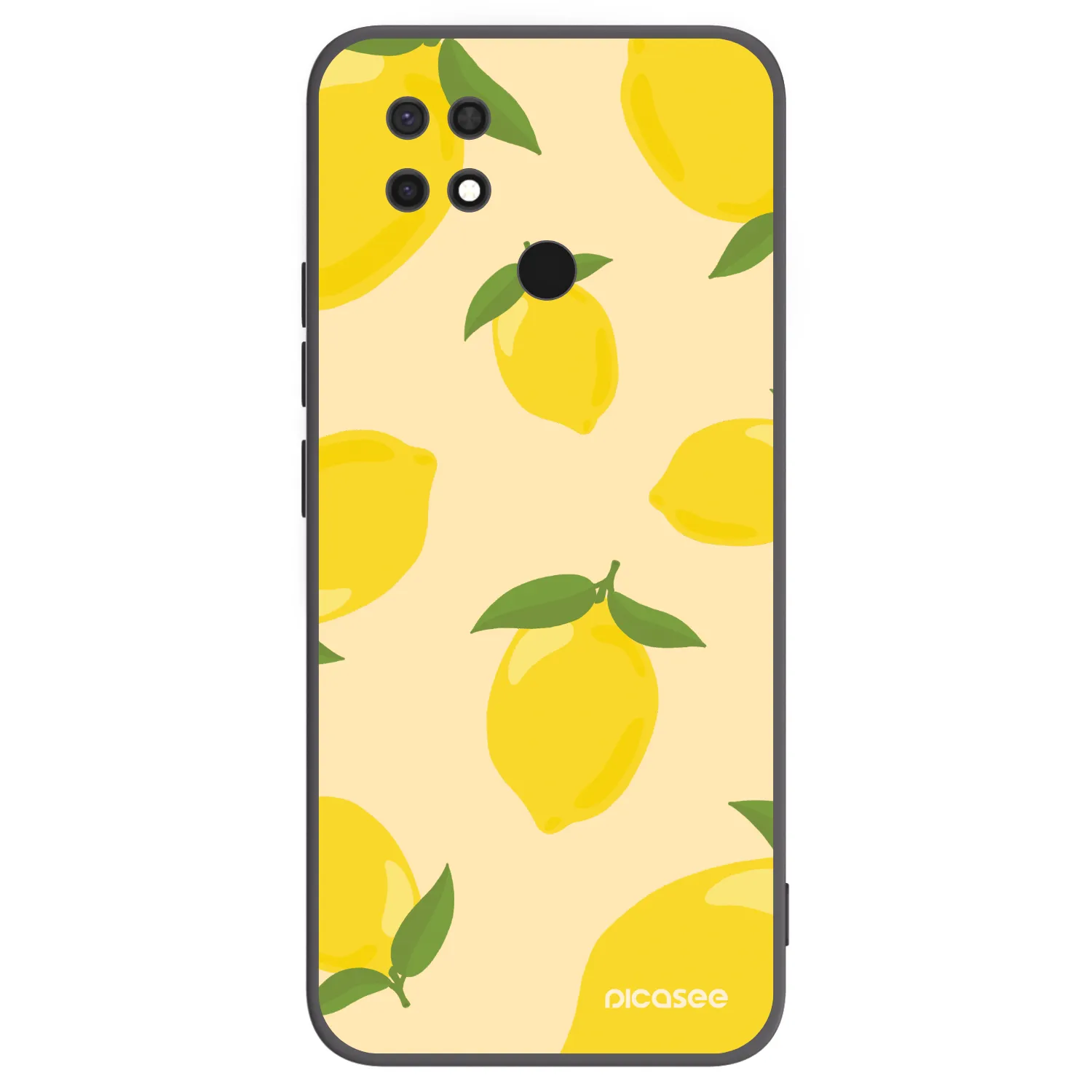 Picasee Μαύρη θήκη σιλικόνης για Xiaomi Redmi 10C - Limoncella