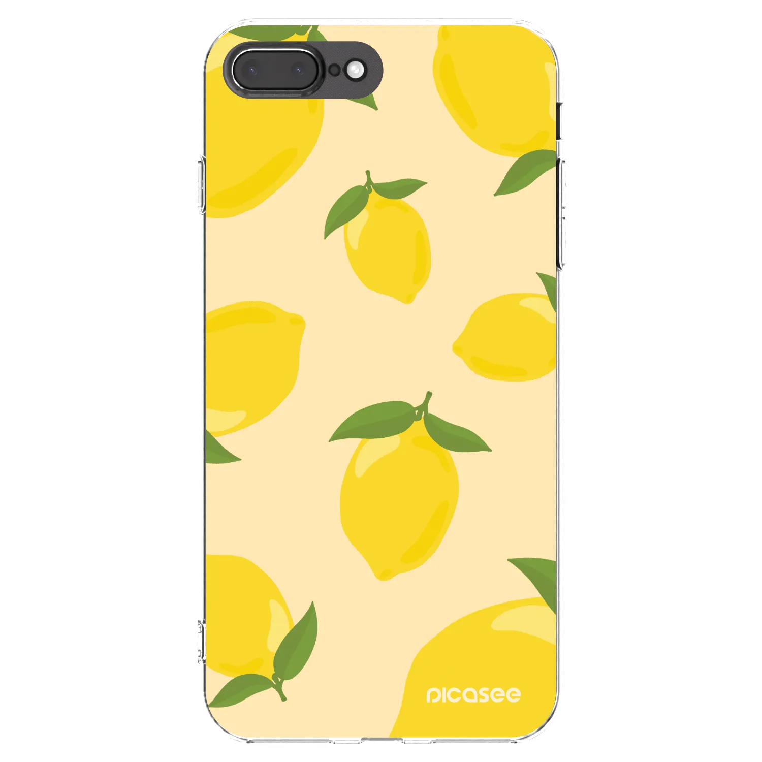 Picasee διαφανής θήκη σιλικόνης Apple iPhone 8 Plus - Limoncella