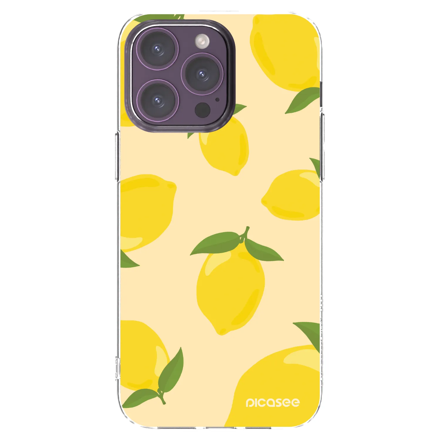 Picasee διαφανής θήκη σιλικόνης Apple iPhone 14 Pro Max - Limoncella