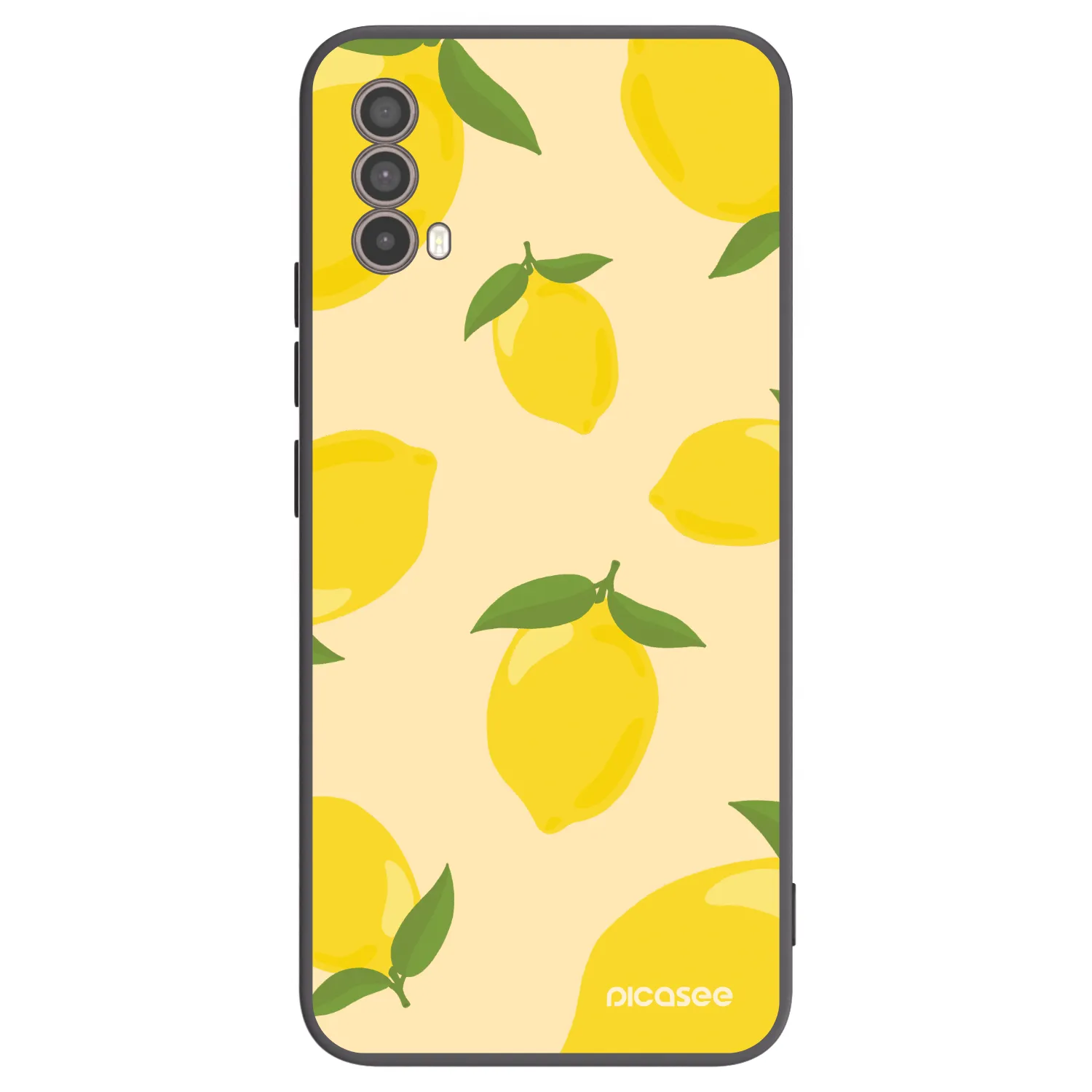 Picasee Μαύρη θήκη σιλικόνης για Motorola Moto E40 - Limoncella