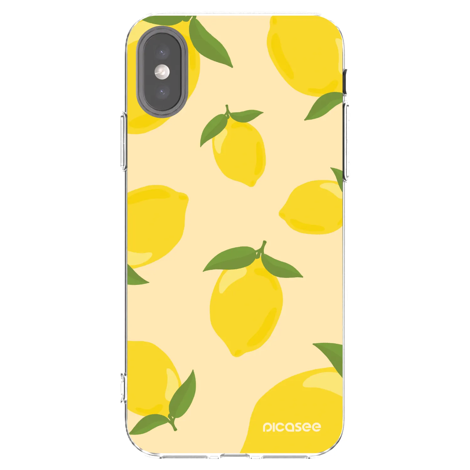Picasee διαφανής θήκη σιλικόνης Apple iPhone X/XS - Limoncella