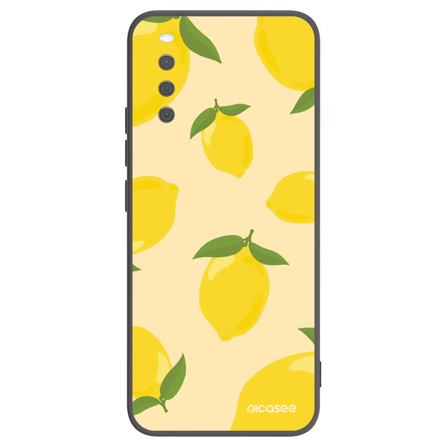 Picasee Μαύρη θήκη σιλικόνης για Sony Xperia 10 III - Limoncella