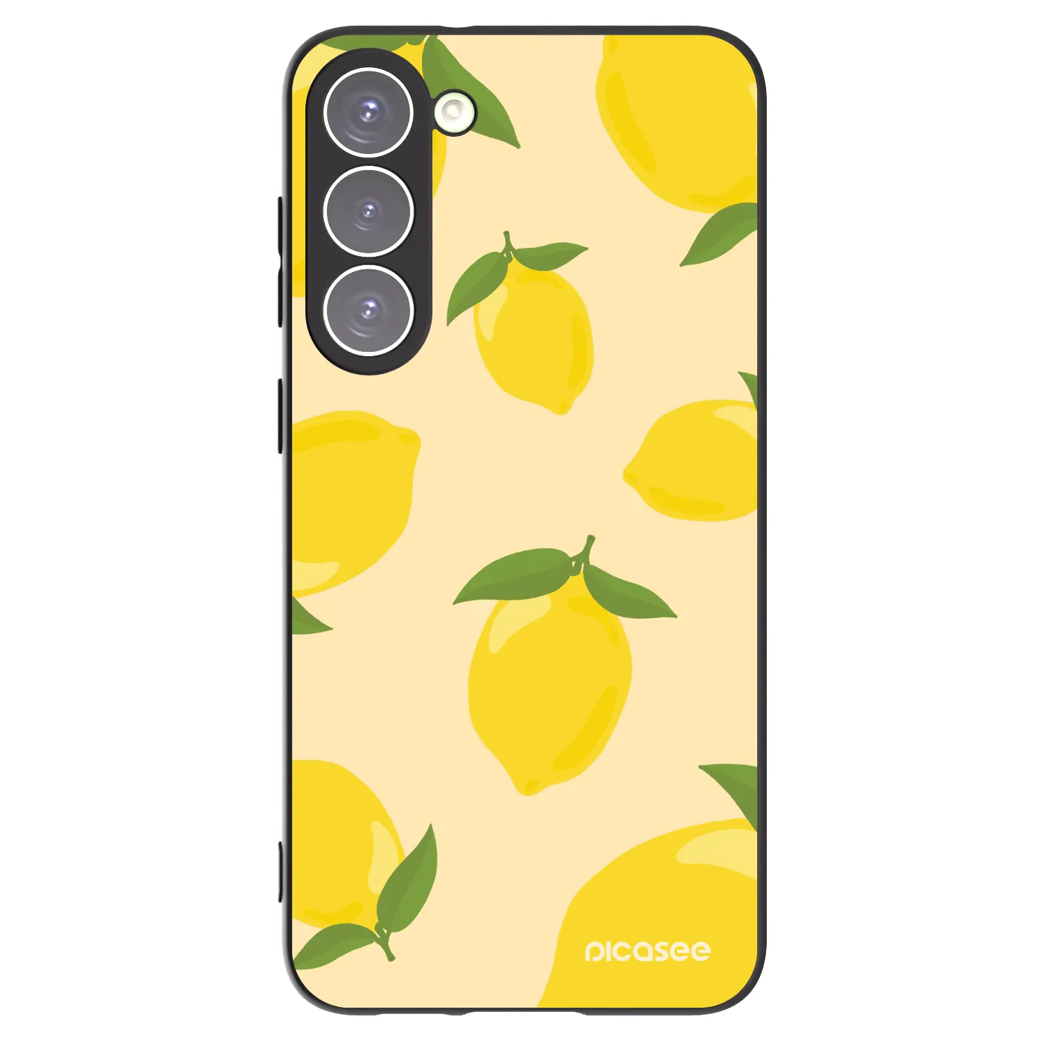 Picasee Μαύρη θήκη σιλικόνης για Samsung Galaxy S23+ 5G - Limoncella