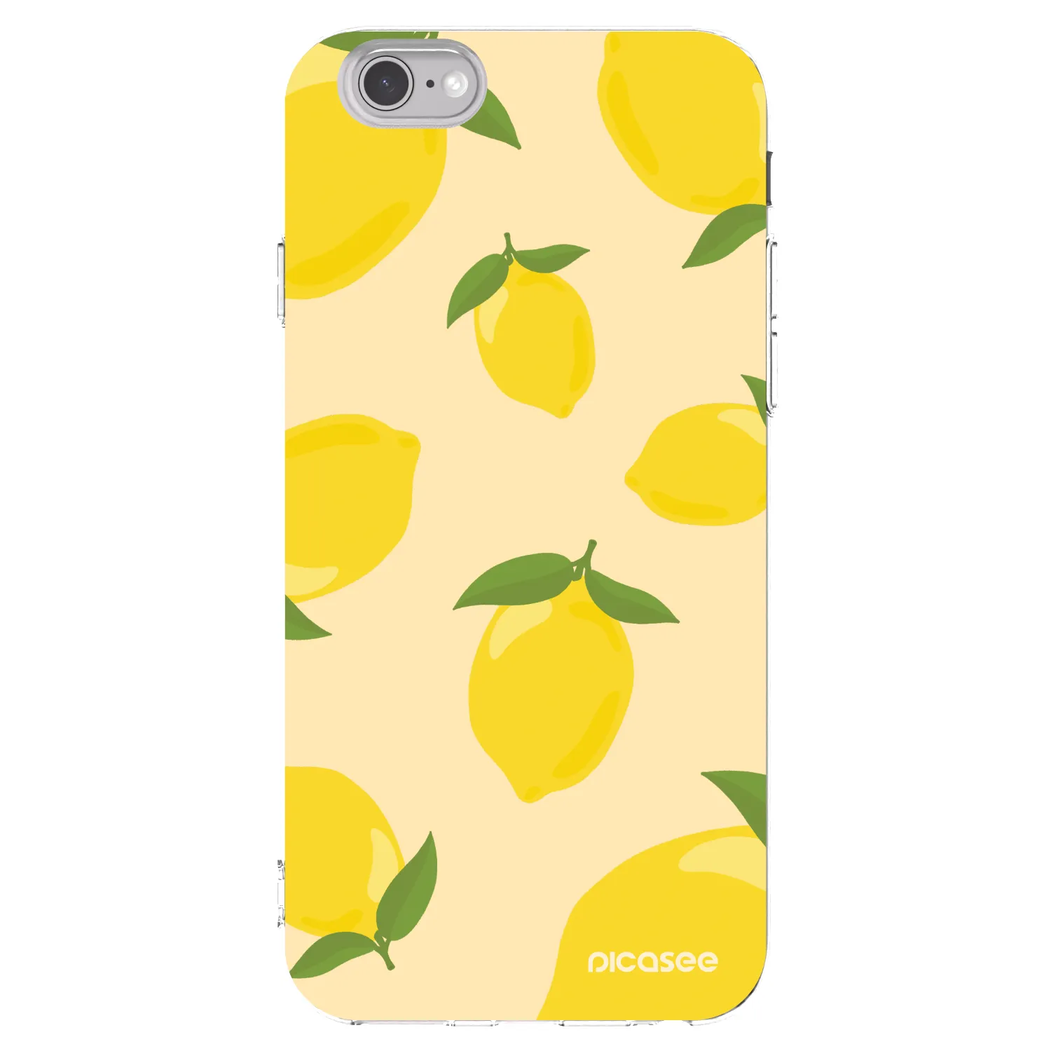 Picasee διαφανής θήκη σιλικόνης Apple iPhone 6/6S - Limoncella
