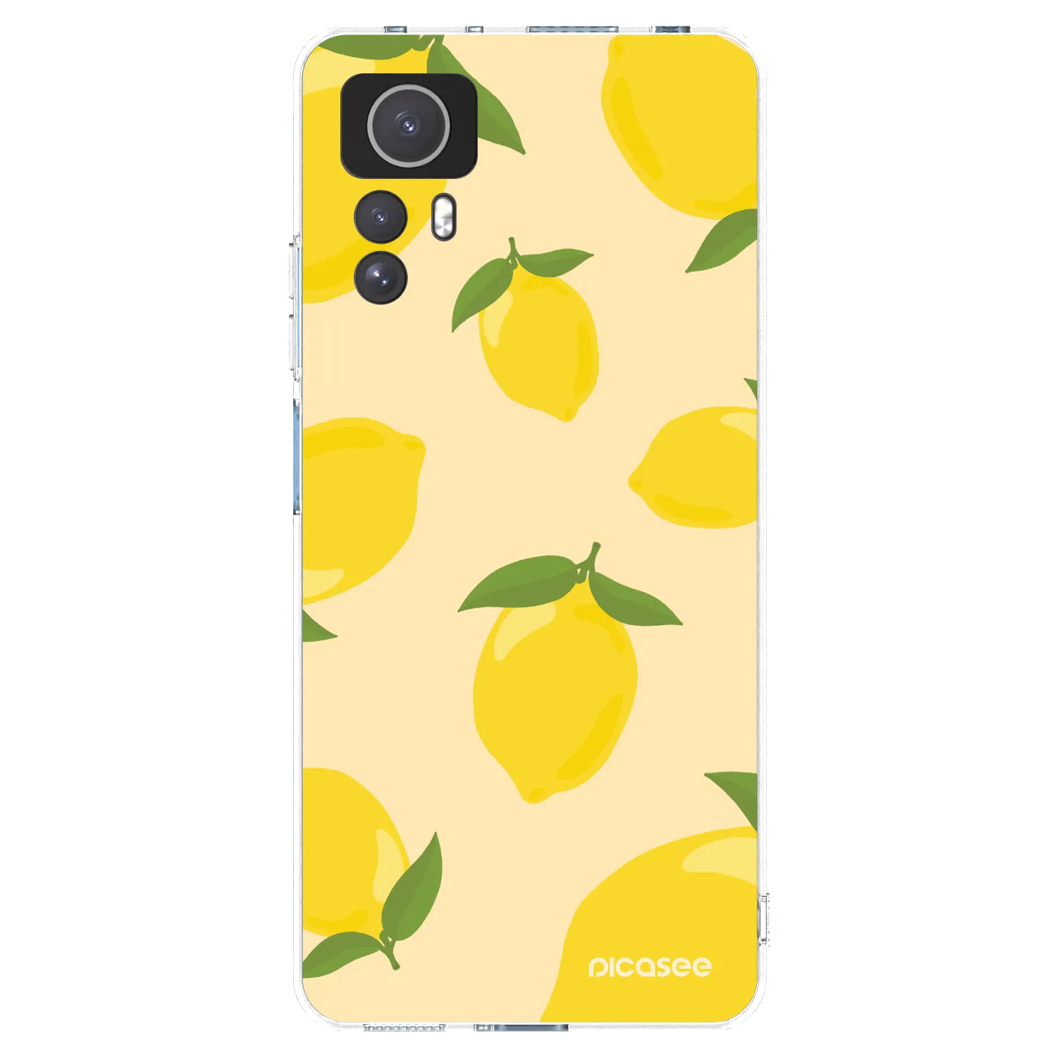 Picasee διαφανής θήκη σιλικόνης Xiaomi Redmi Note 12S - Limoncella