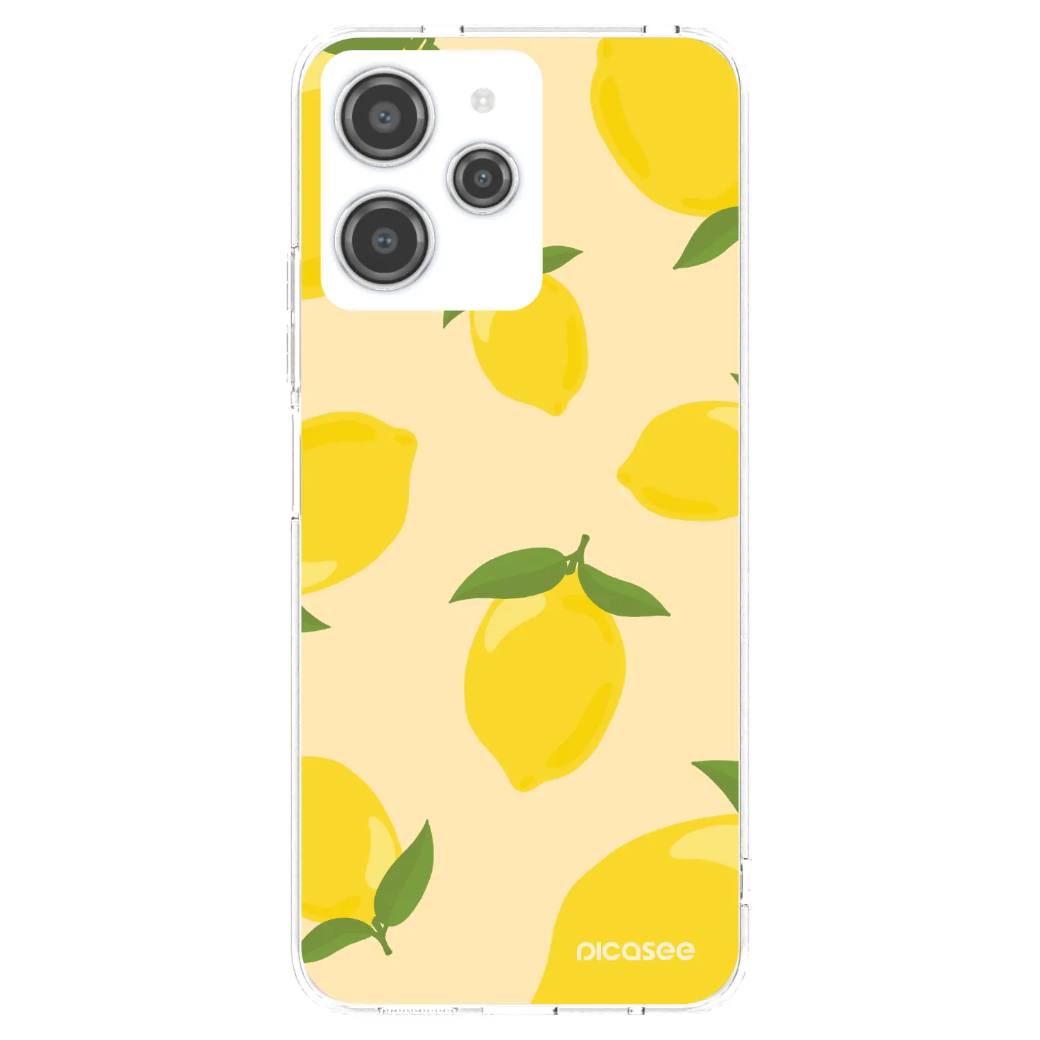 Picasee διαφανής θήκη σιλικόνης Xiaomi Redmi 12 4G - Limoncella