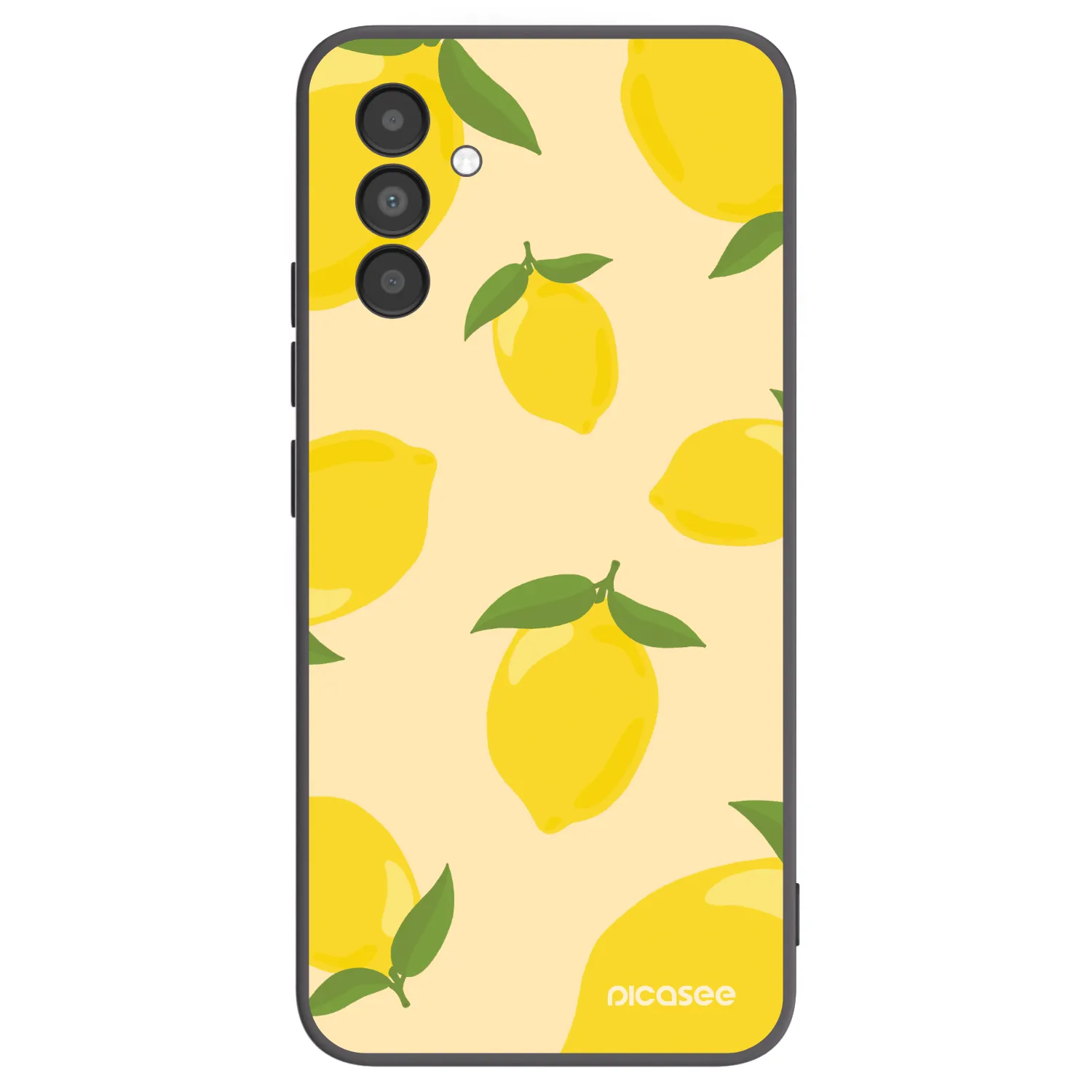 Picasee Μαύρη θήκη σιλικόνης για Samsung Galaxy A04s A047F - Limoncella