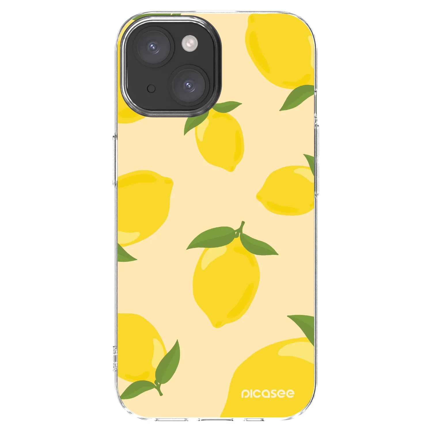 Picasee διαφανής θήκη σιλικόνης Apple iPhone 15 - Limoncella