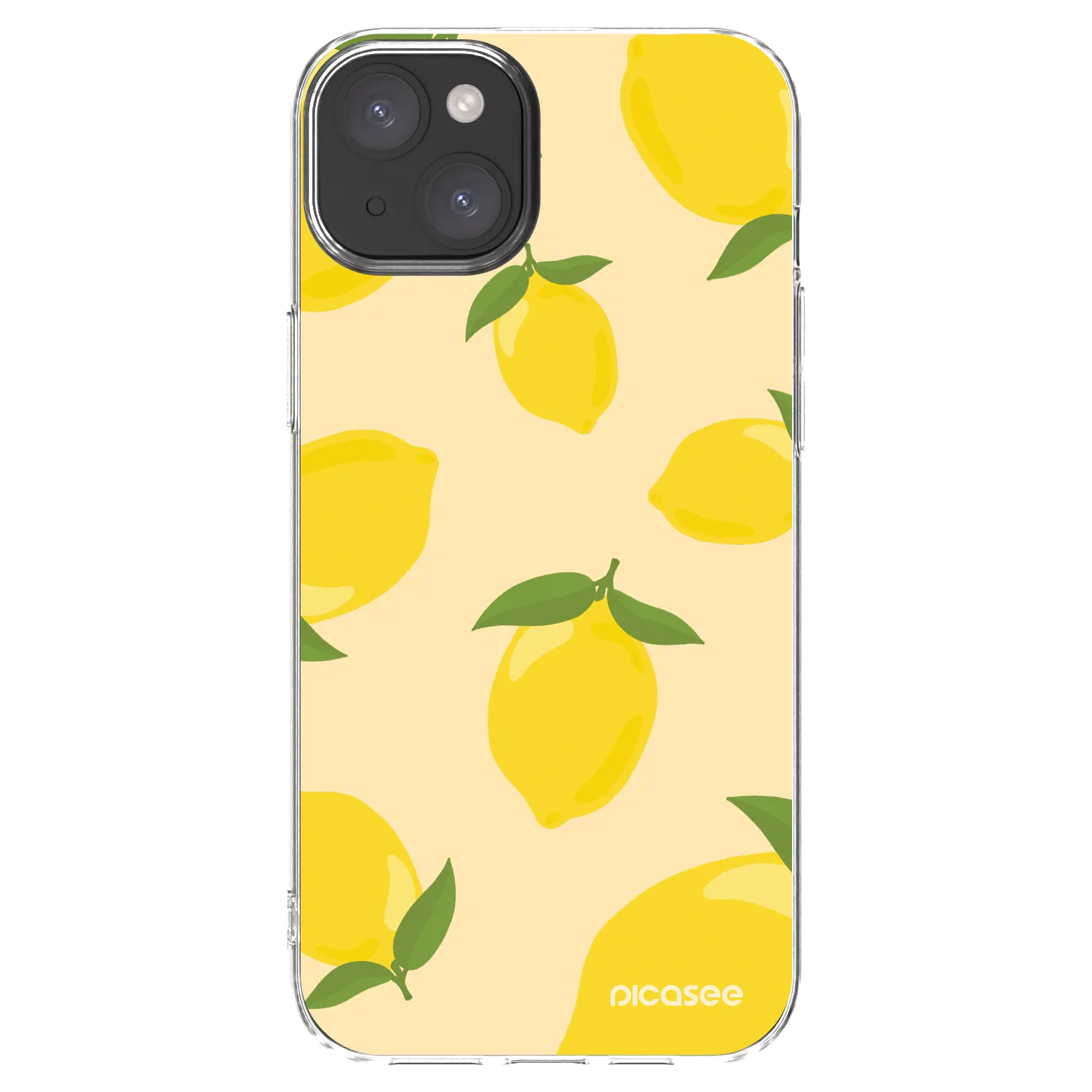 Picasee διαφανής θήκη σιλικόνης Apple iPhone 15 Plus - Limoncella