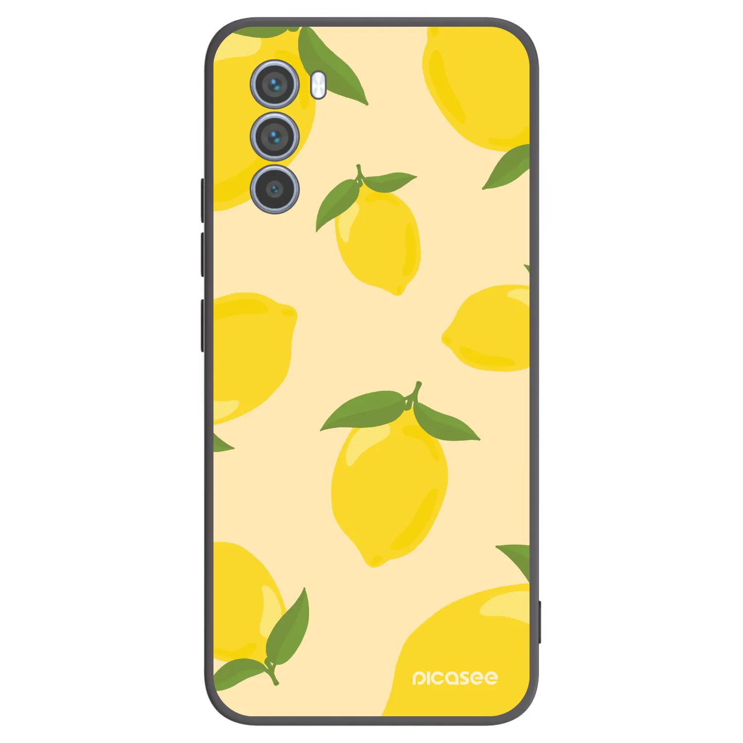 Picasee Μαύρη θήκη σιλικόνης για Motorola Moto G62 - Limoncella