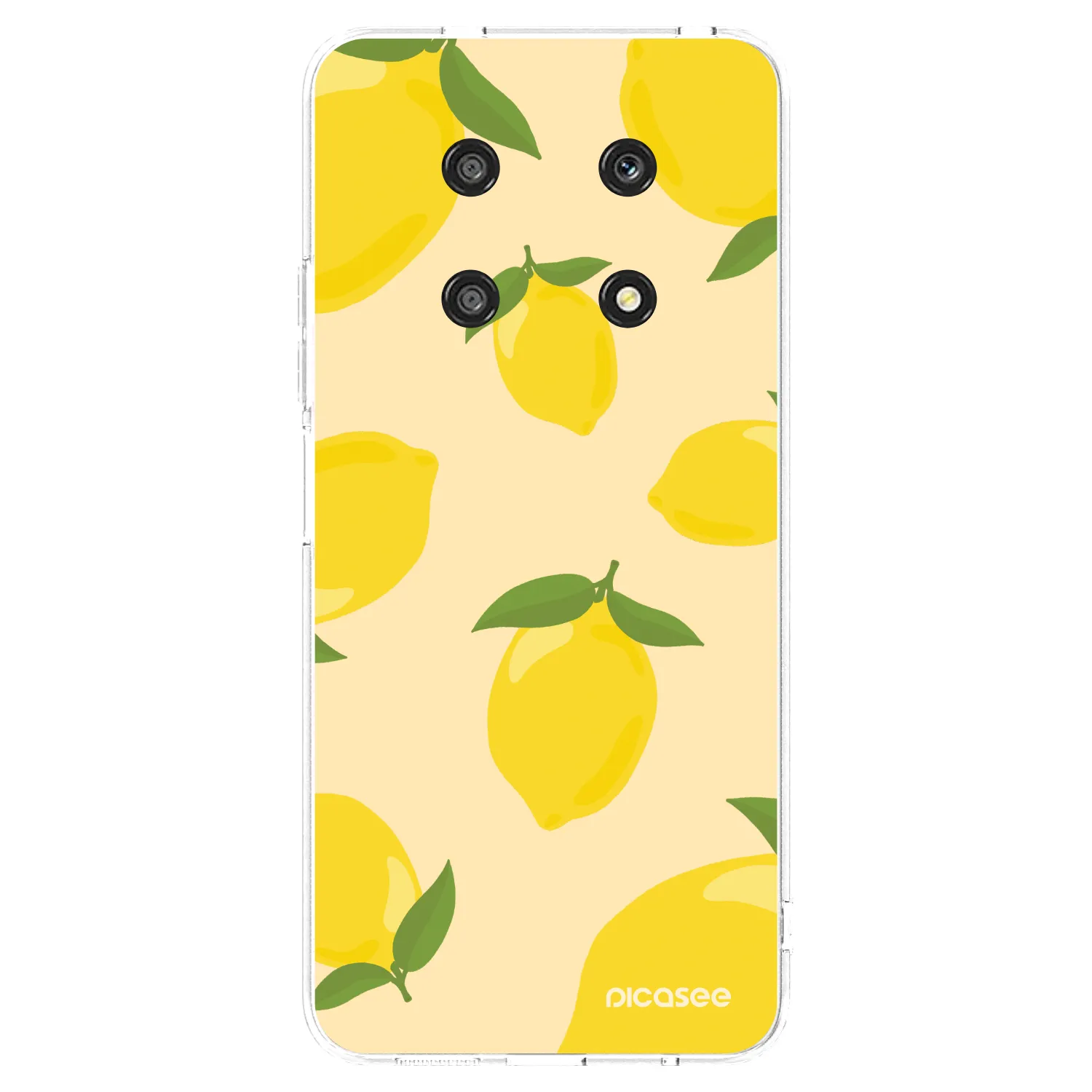 Picasee διαφανής θήκη σιλικόνης Honor Magic4 Lite 5G - Limoncella