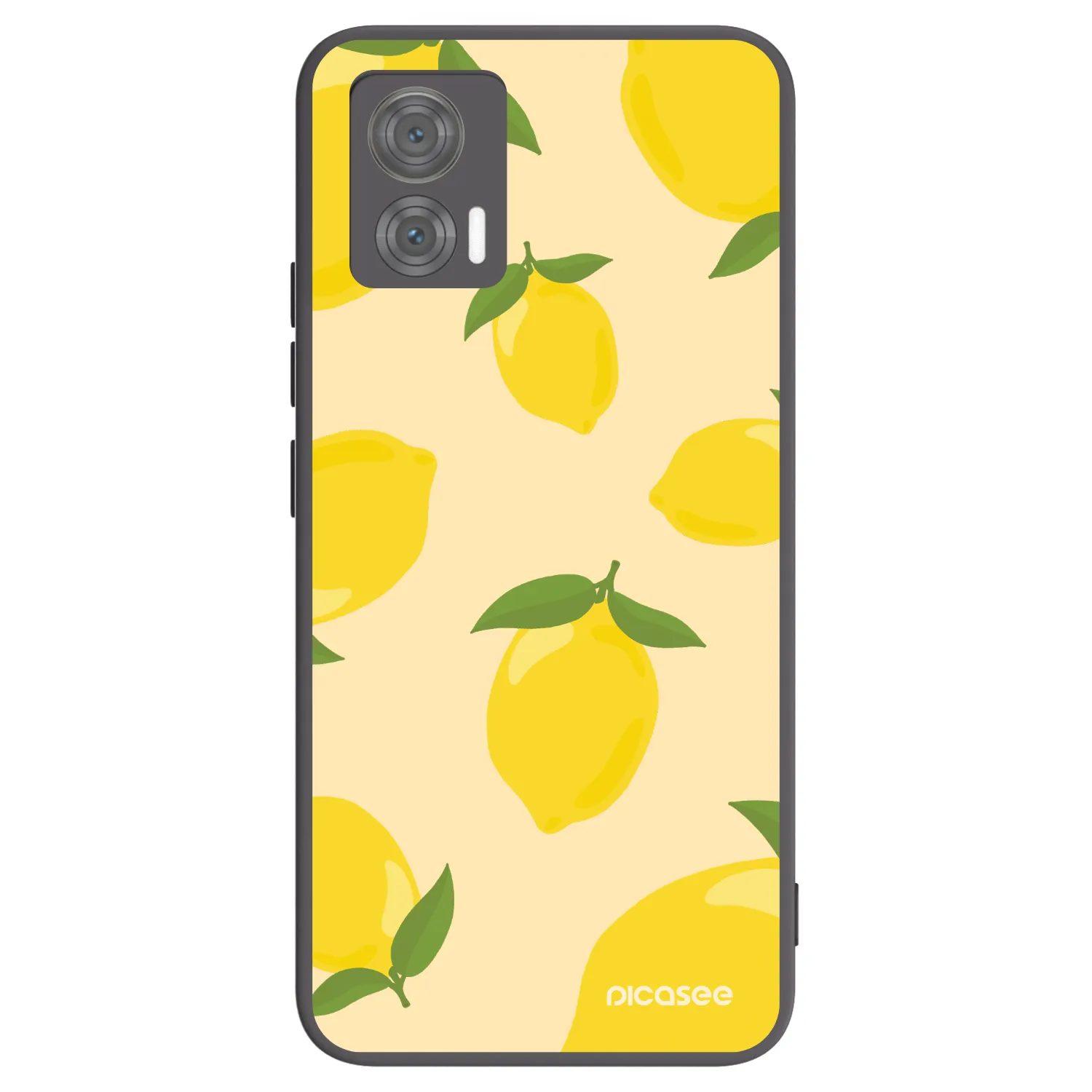 Picasee Μαύρη θήκη σιλικόνης για Motorola Edge 30 Neo - Limoncella