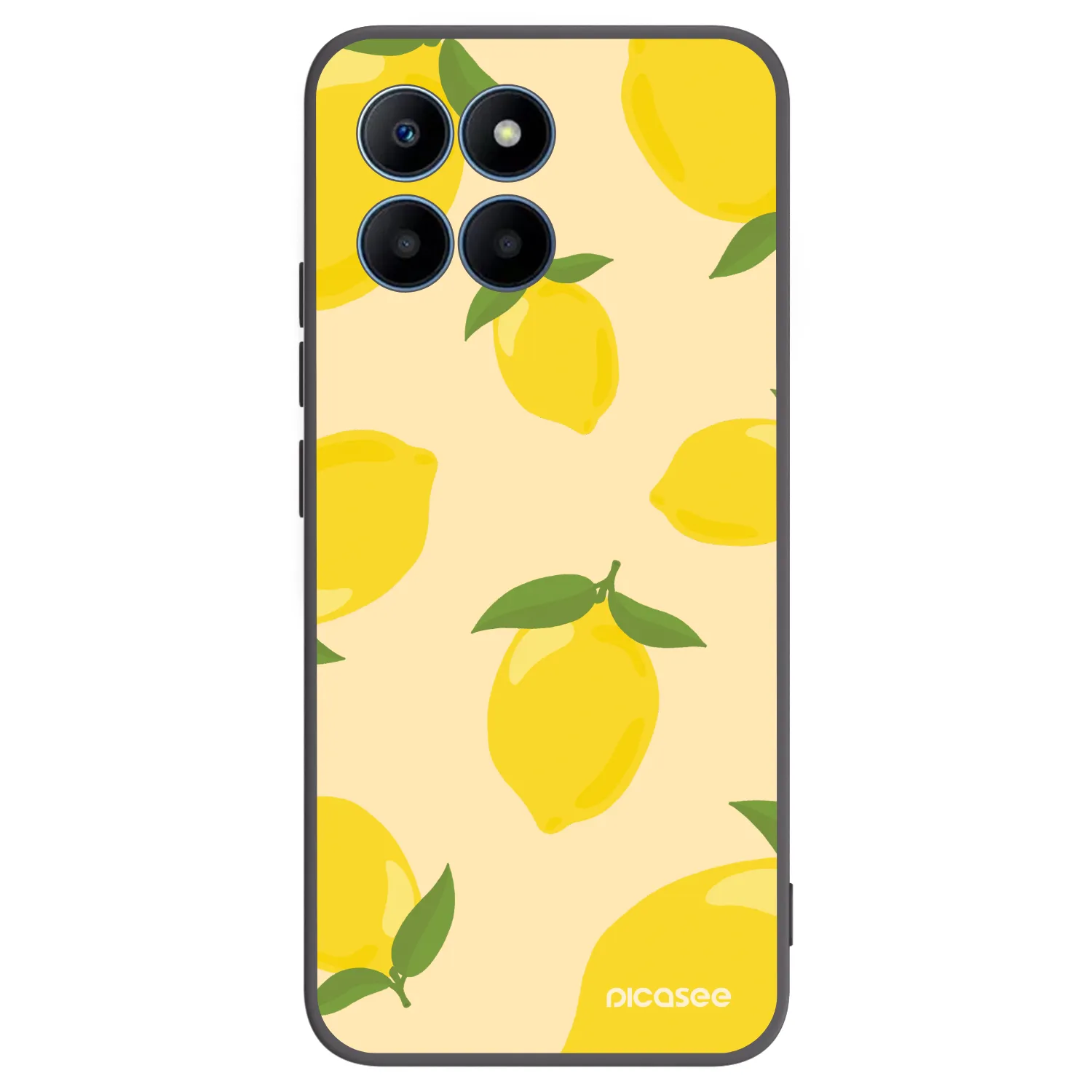 Picasee Μαύρη θήκη σιλικόνης για Honor 70 Lite - Limoncella