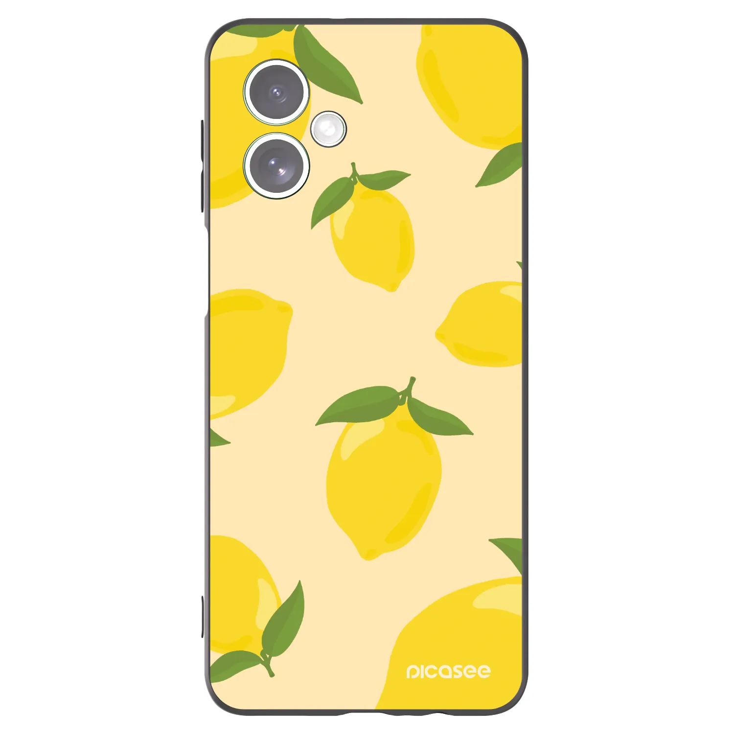 Picasee Μαύρη θήκη σιλικόνης για Motorola Moto G54 5G - Limoncella