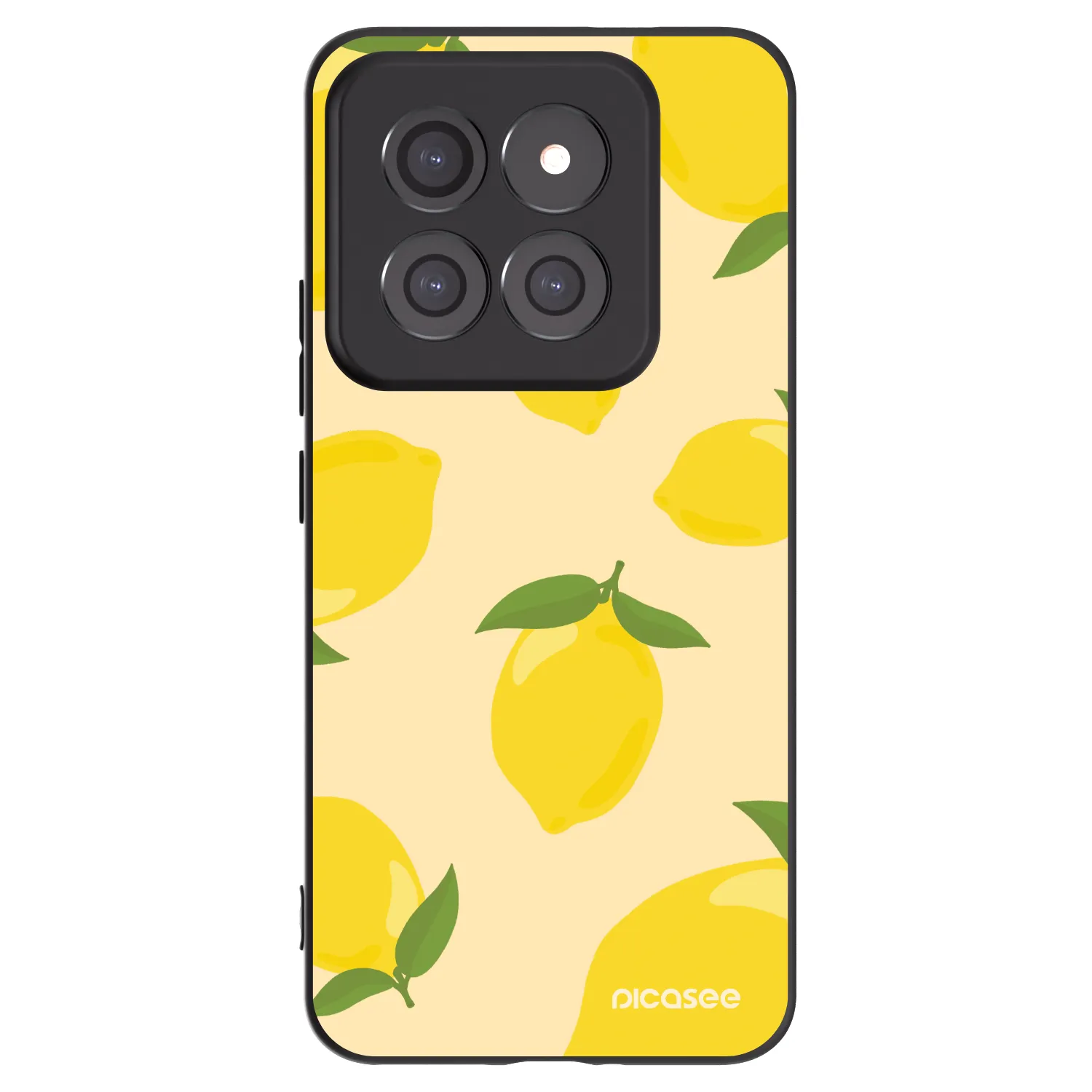 Picasee Μαύρη θήκη σιλικόνης για Xiaomi 14 Pro - Limoncella