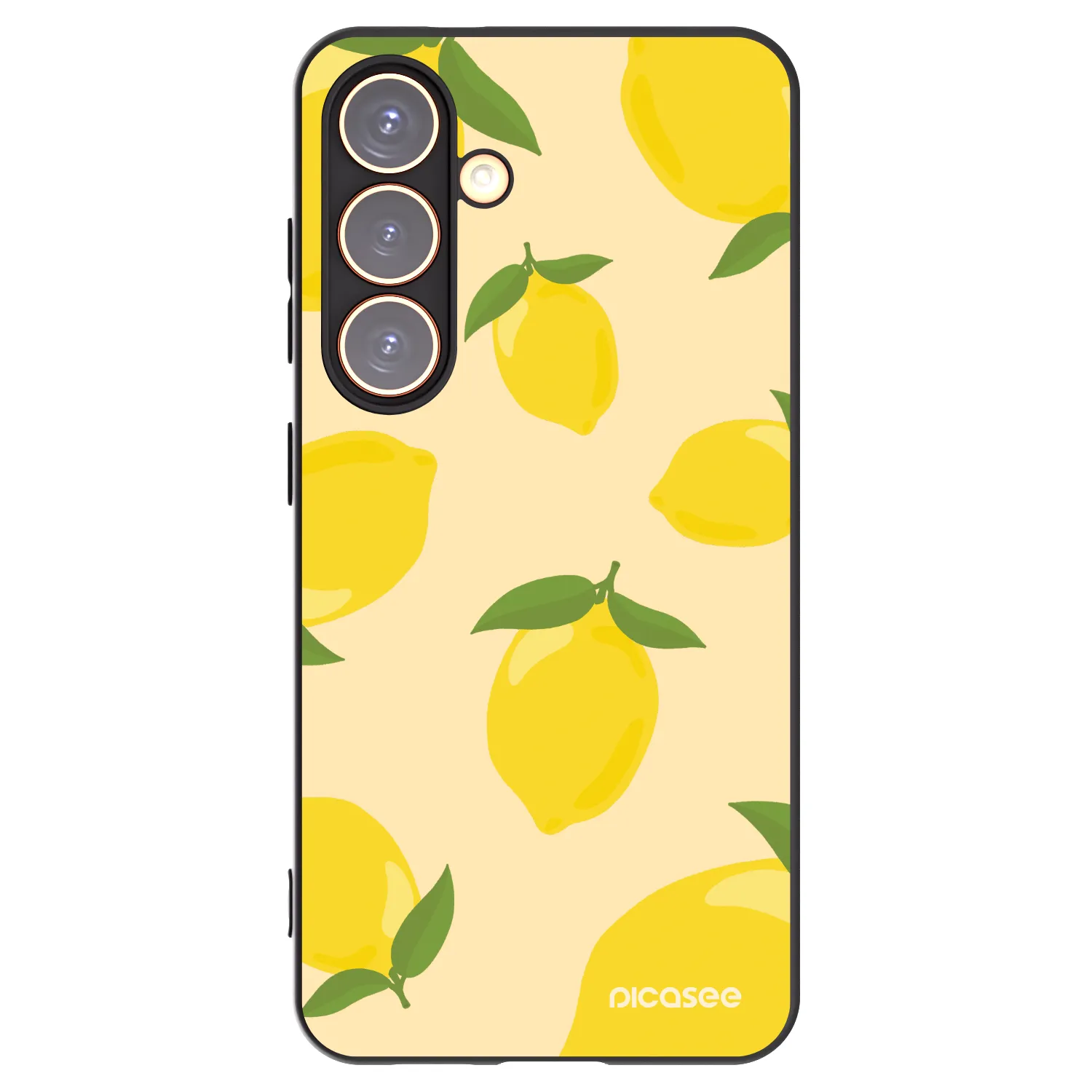 Picasee Μαύρη θήκη σιλικόνης για Samsung Galaxy S24 S921B 5G - Limoncella